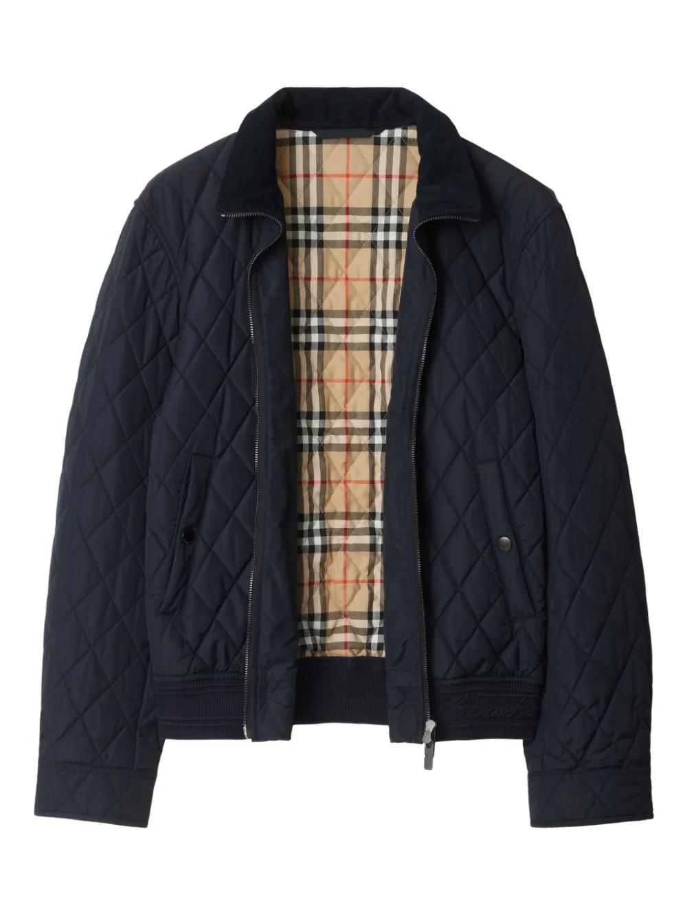 BURBERRY Quilted Padded Bomber Jacket