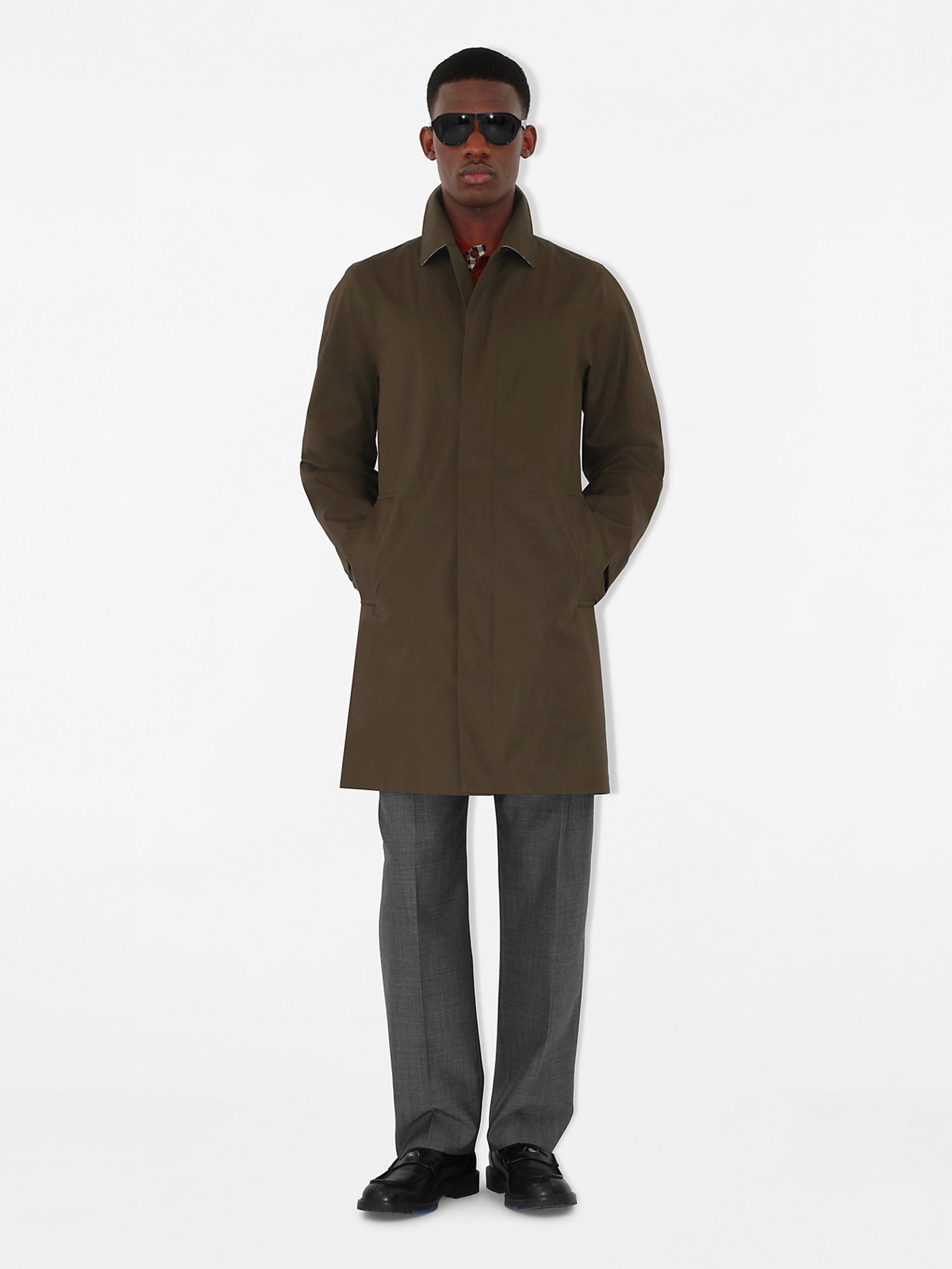 BURBERRY Single-Breasted Cotton Jacket for Men - FW25