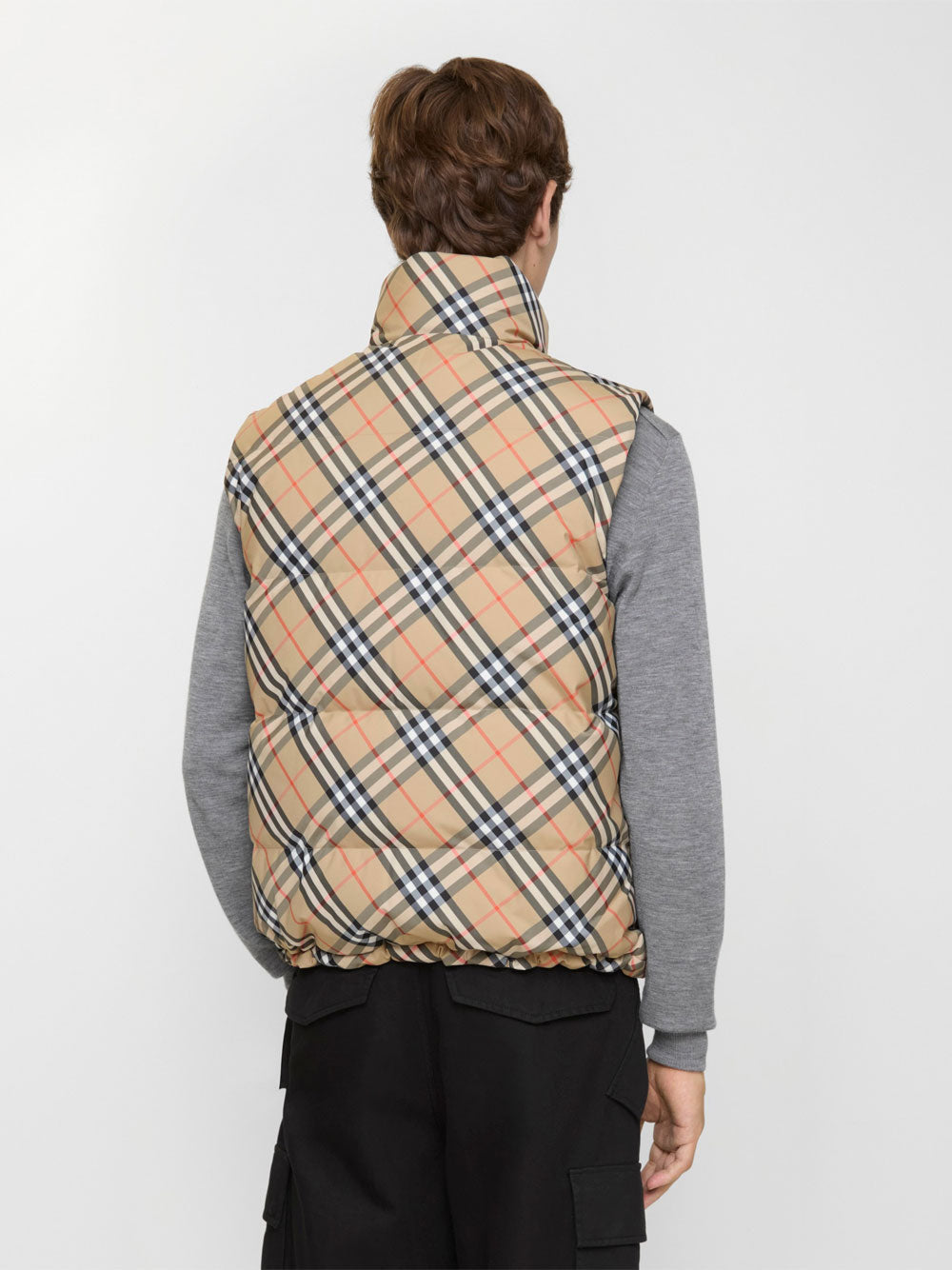 BURBERRY Reversible Check Puffer Gilet for Men