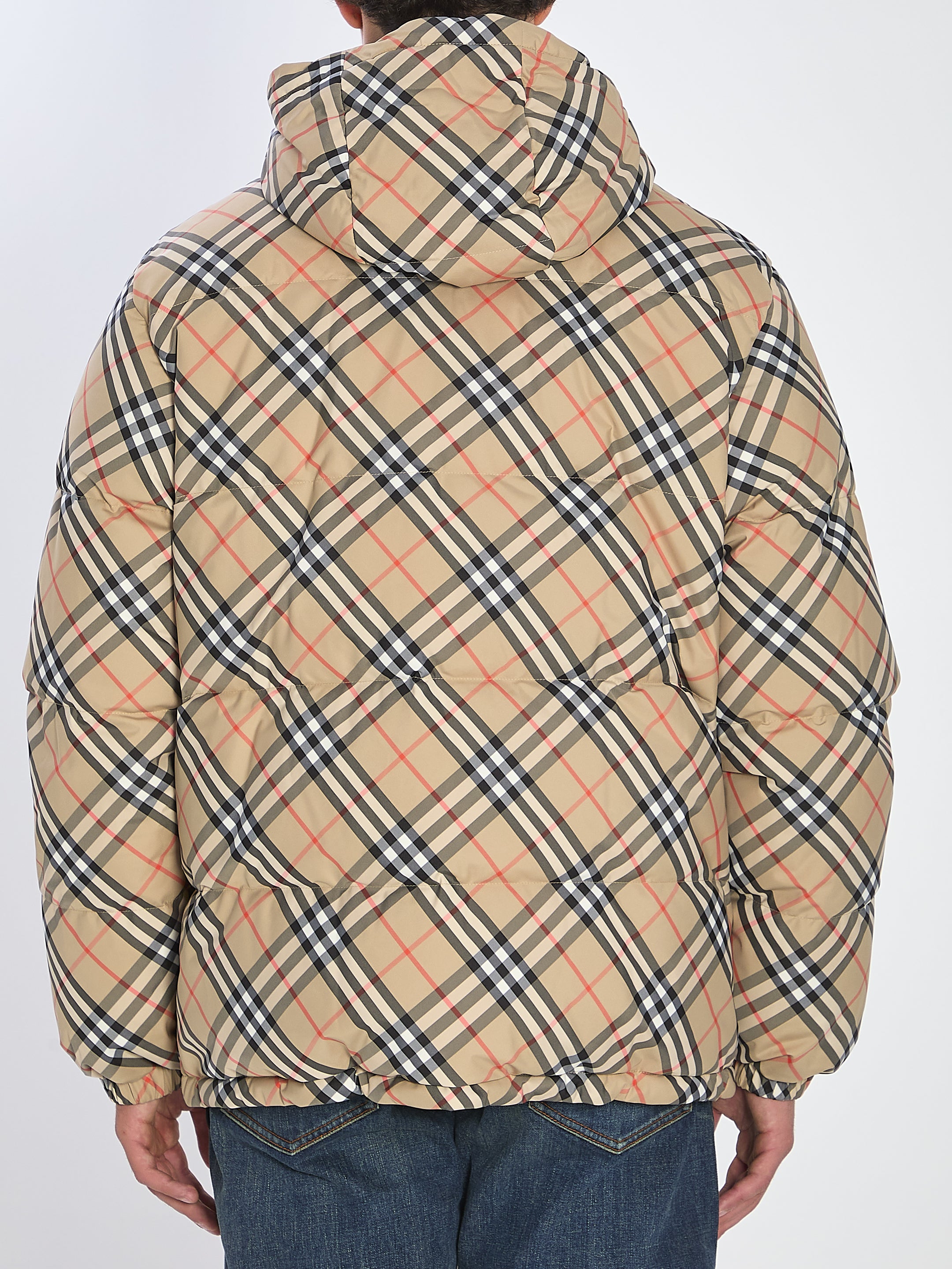 BURBERRY Reversible Check Puffer Jacket - Size L