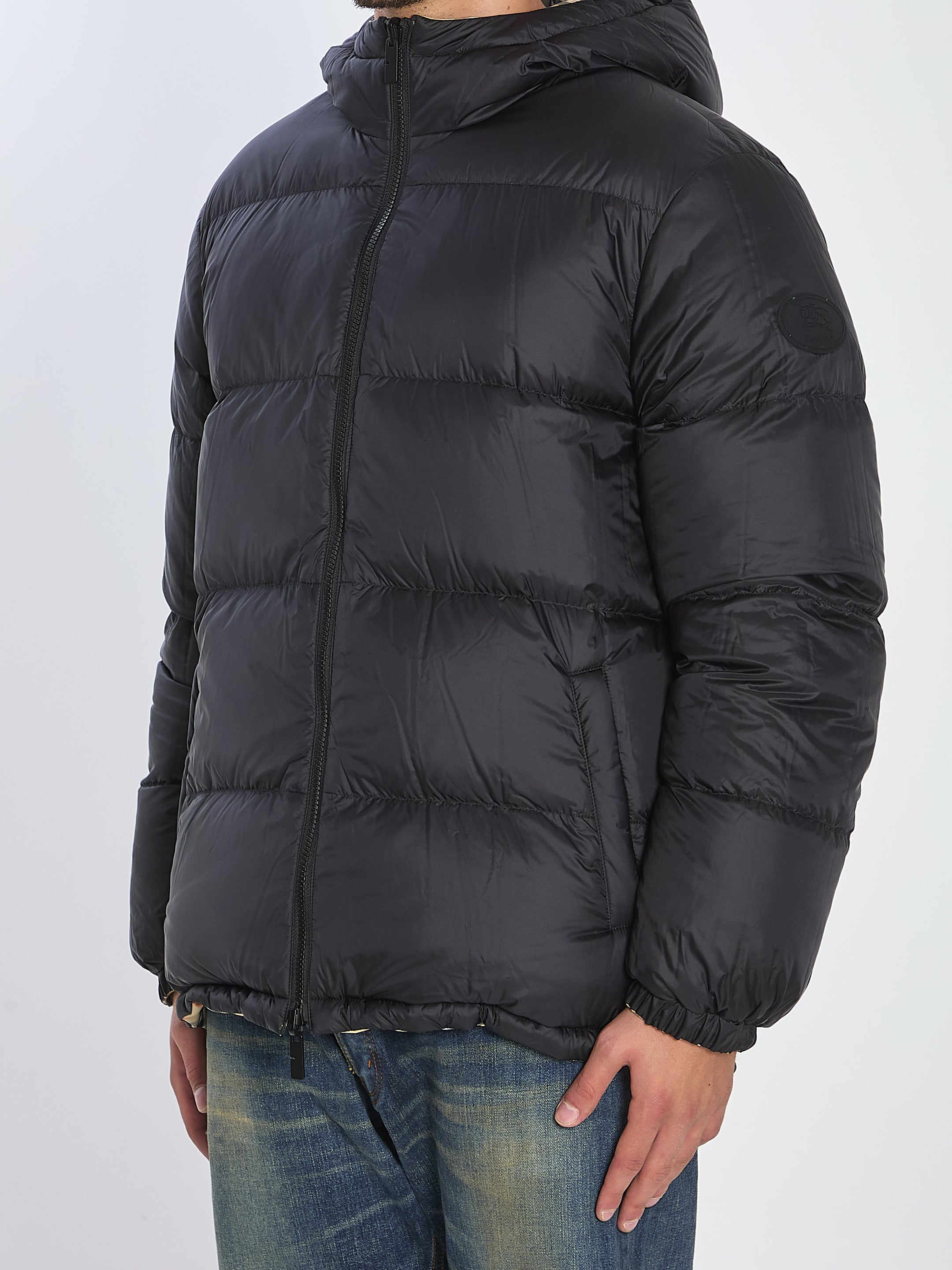 BURBERRY Reversible Check Puffer Jacket - Size L