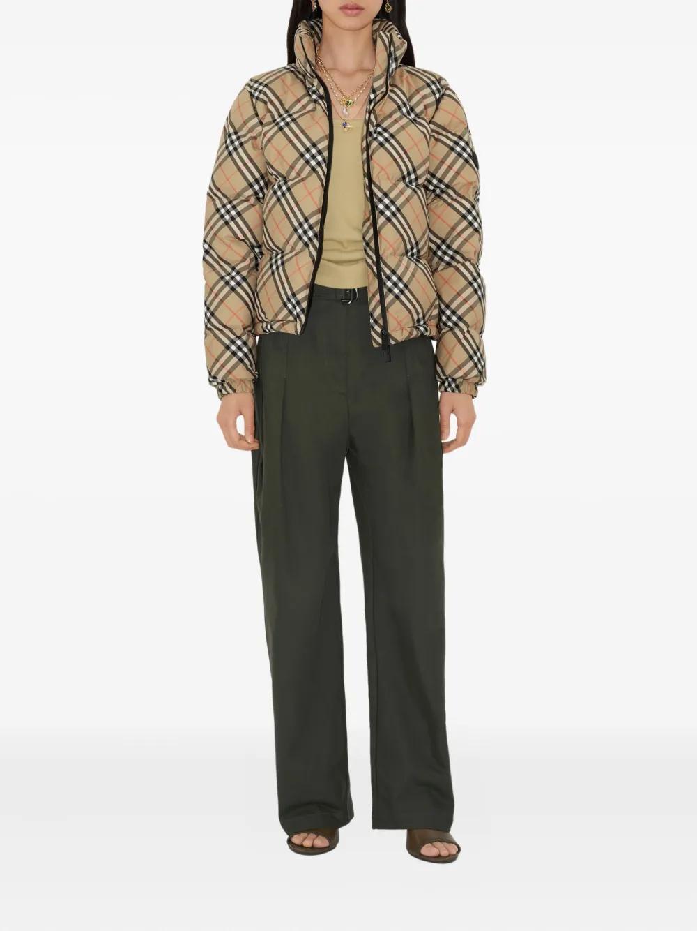 BURBERRY Mini Check Puffer Jacket for Women