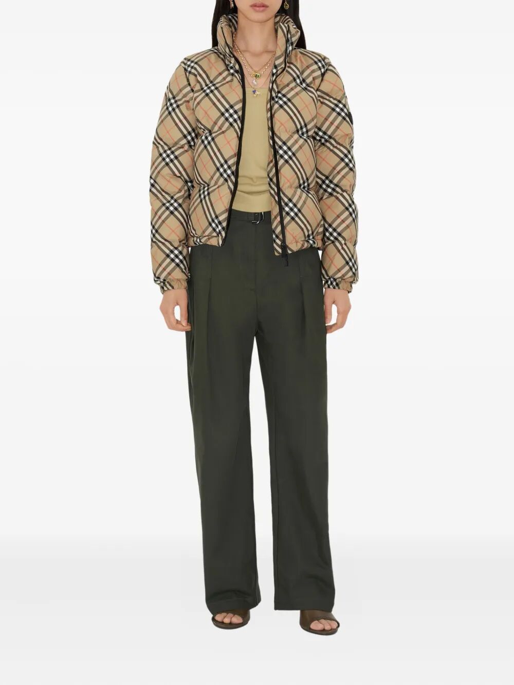 BURBERRY Check Ambleside Puffer Jacket for Women