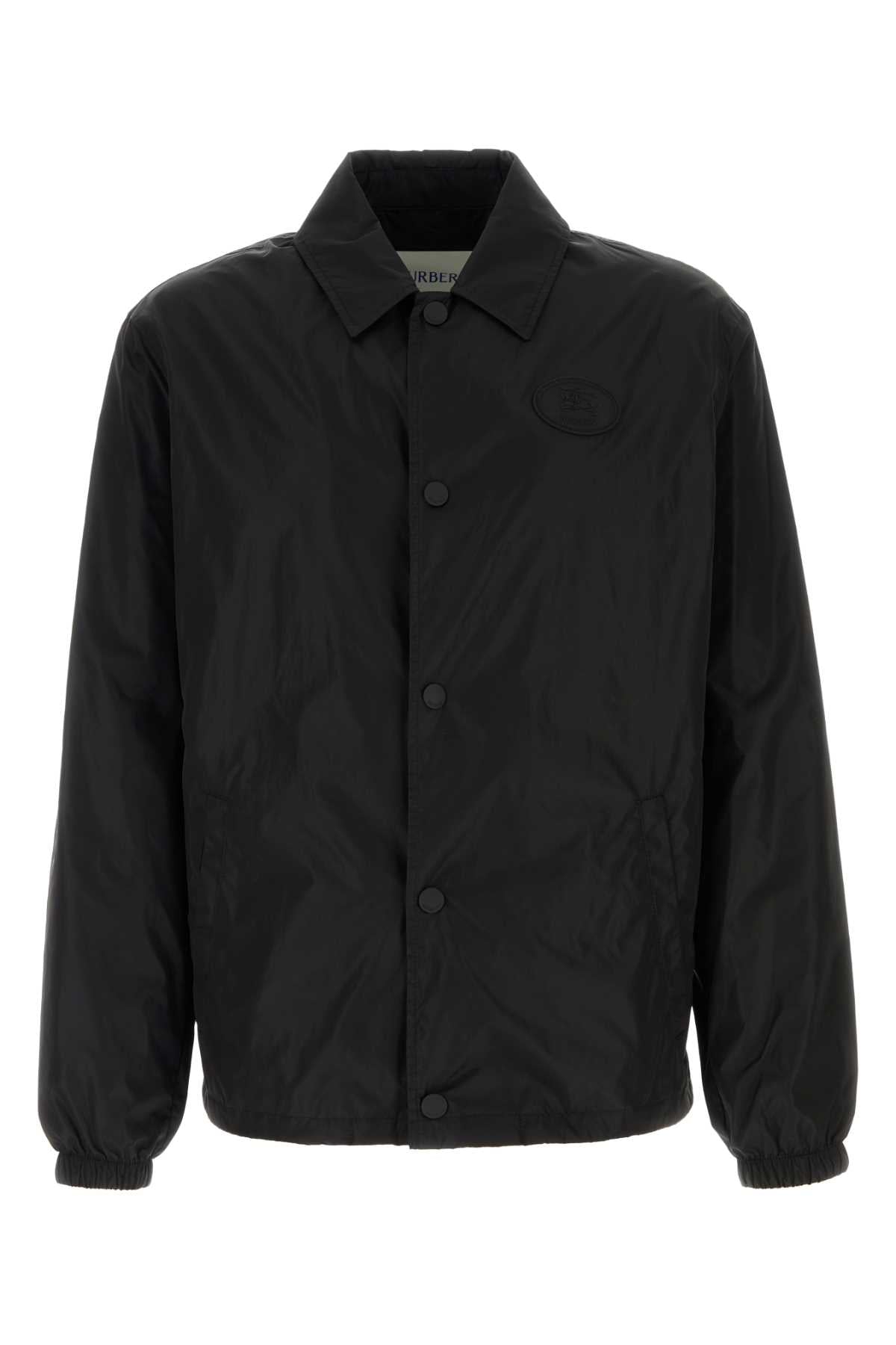 BURBERRY Men's Black Nylon Jacket - FW25