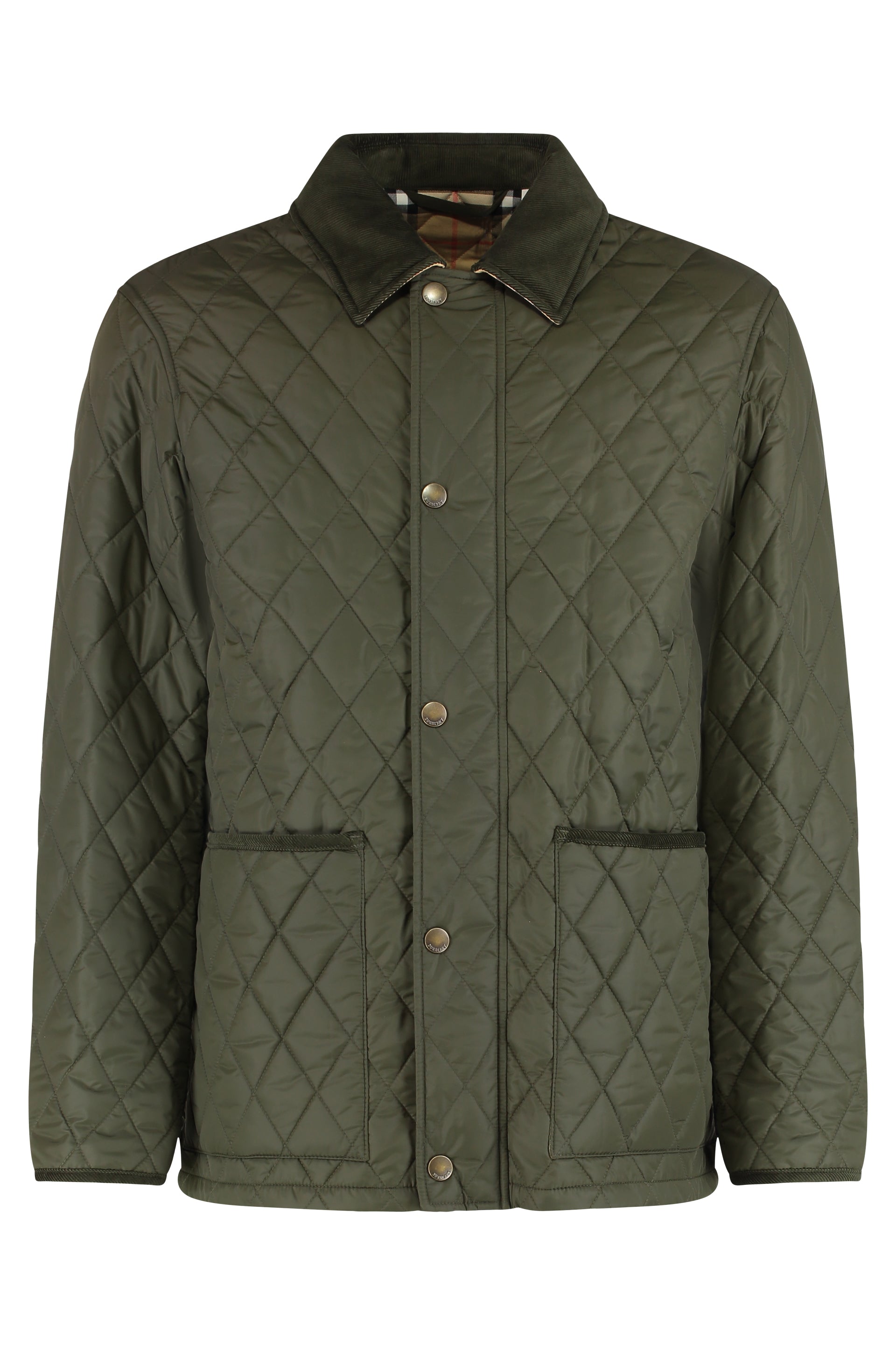 BURBERRY Men's Quilted Floral Motif Jacket