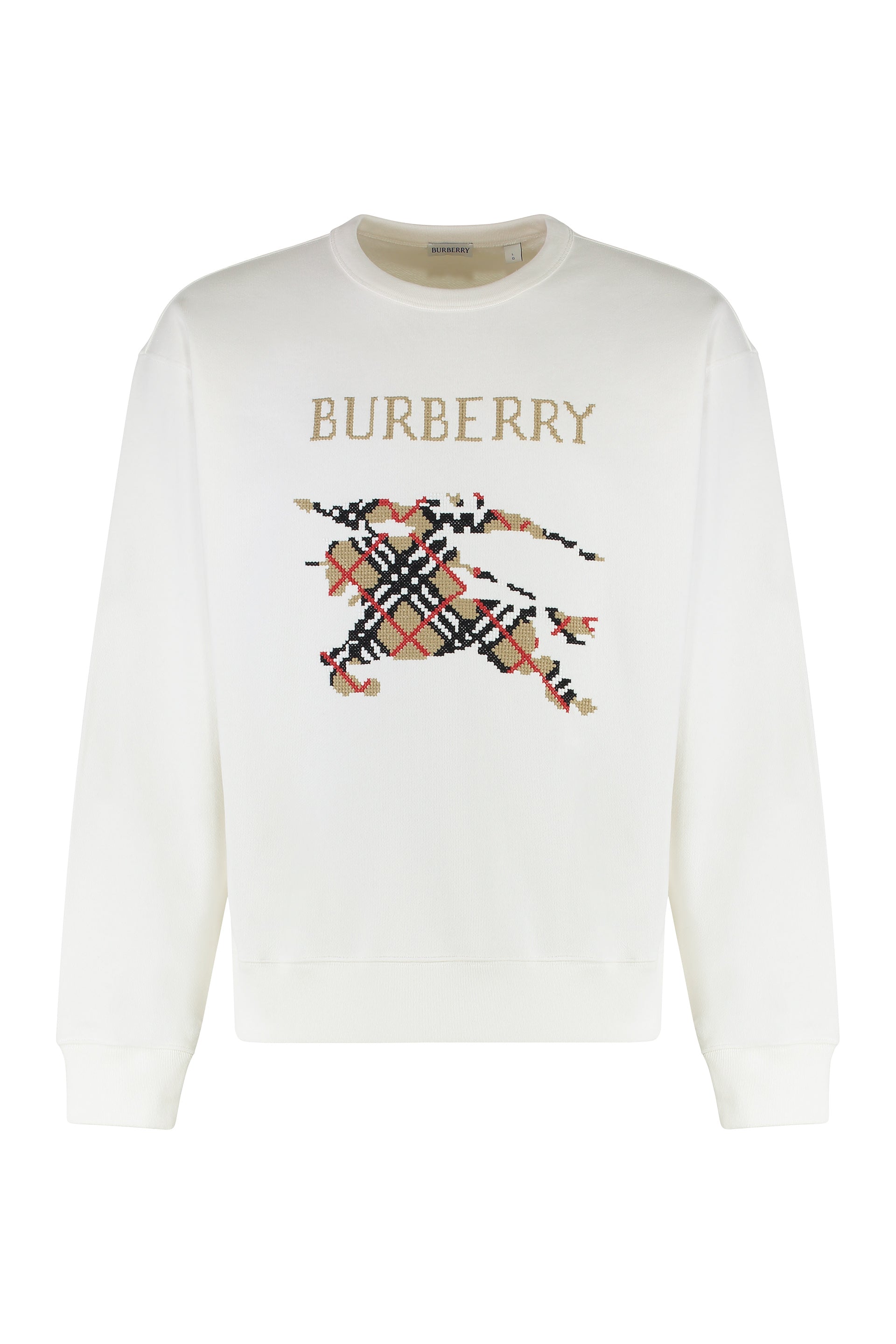 BURBERRY Logo Detail Cotton Sweatshirt