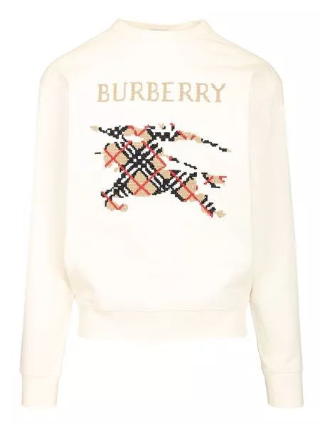 BURBERRY Cross Stitch Equestrian Sweatshirt - FW25