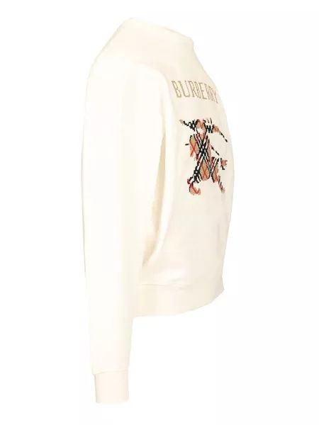 BURBERRY Cross Stitch Cotton Sweatshirt - Men's Large