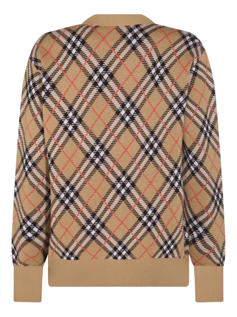 BURBERRY Check Motif Cardigan for Women