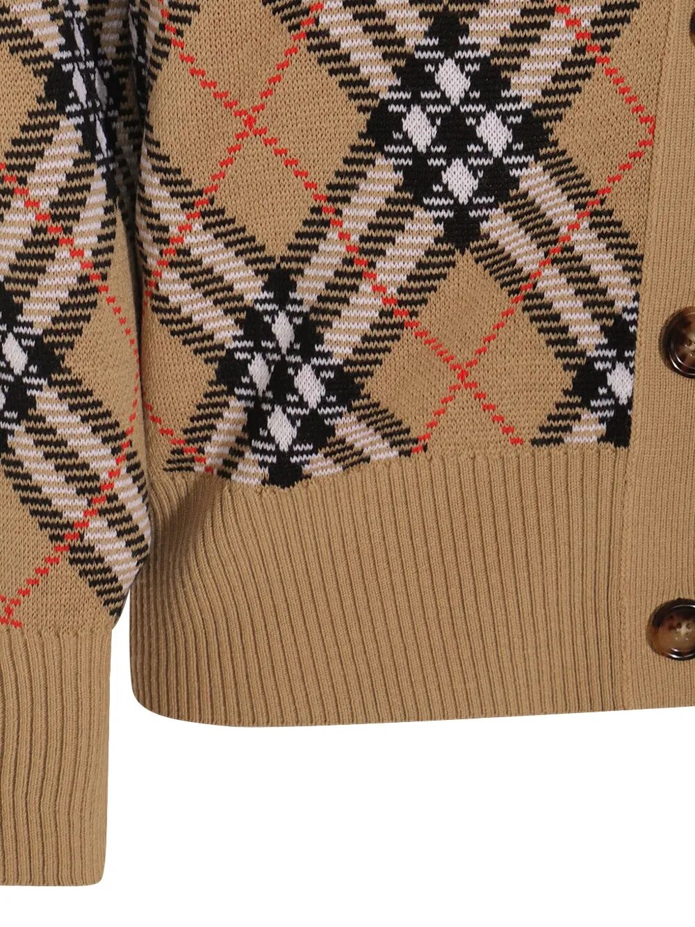 BURBERRY Check Motif Cardigan for Women