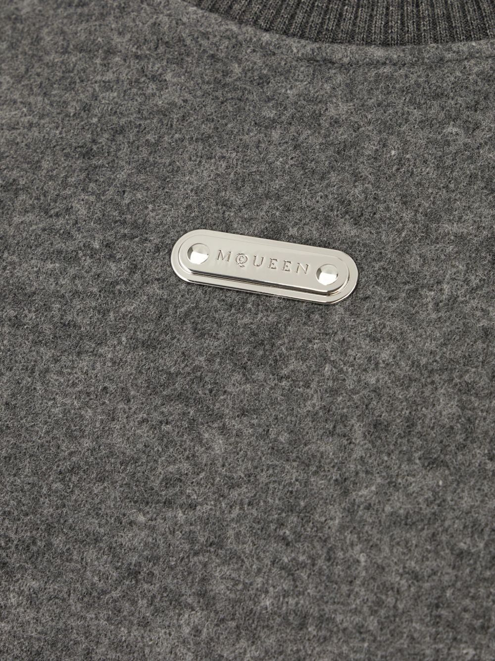 ALEXANDER MCQUEEN Cozy Wool Blend Crew Neck Sweater for Men