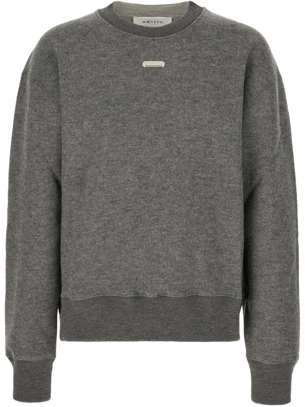 ALEXANDER MCQUEEN Cozy Wool Blend Crew Neck Sweater for Men
