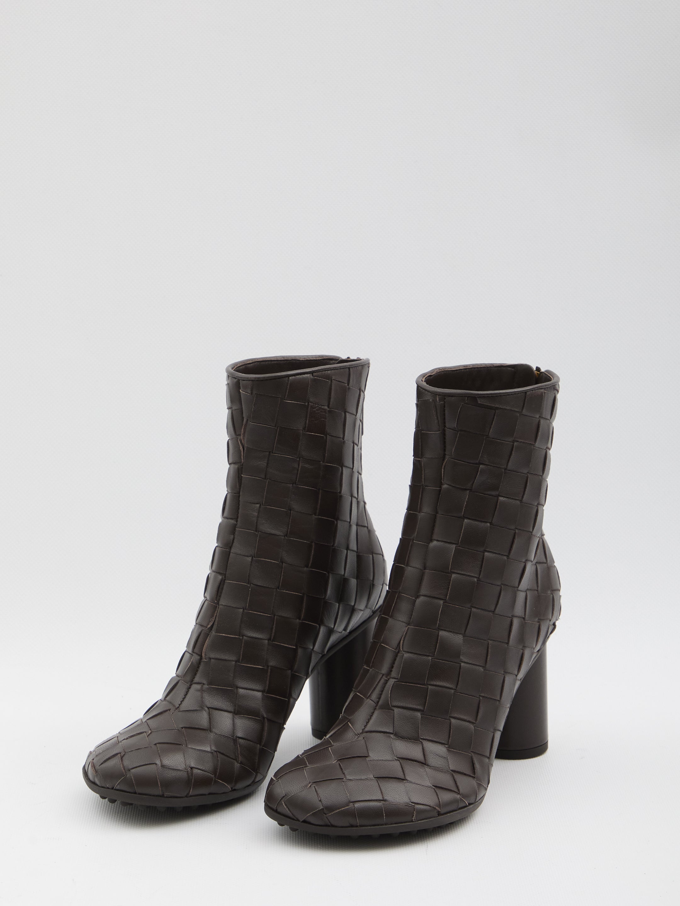 BOTTEGA VENETA Atomic Woven Leather Ankle Boots