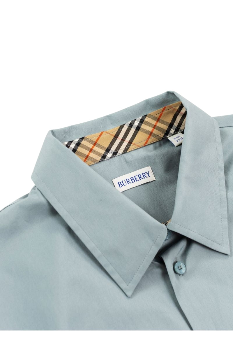 BURBERRY Cotton Poplin Long-Sleeve Shirt for Men