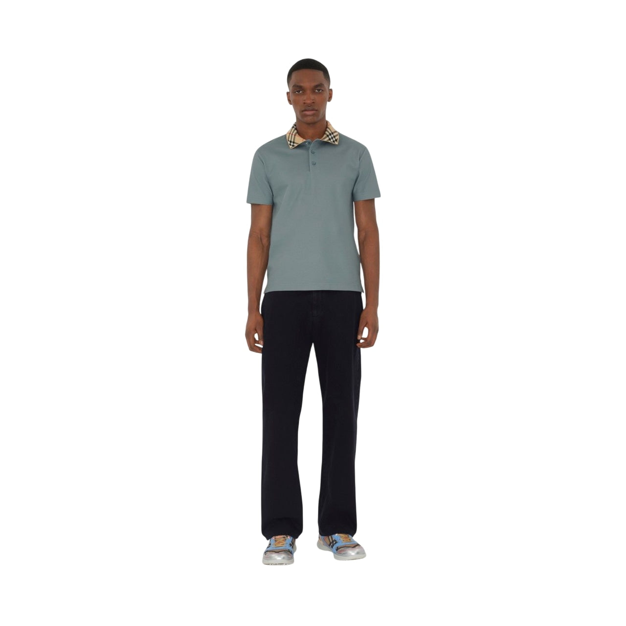 BURBERRY Lightweight Fitted Cotton Polo Shirt