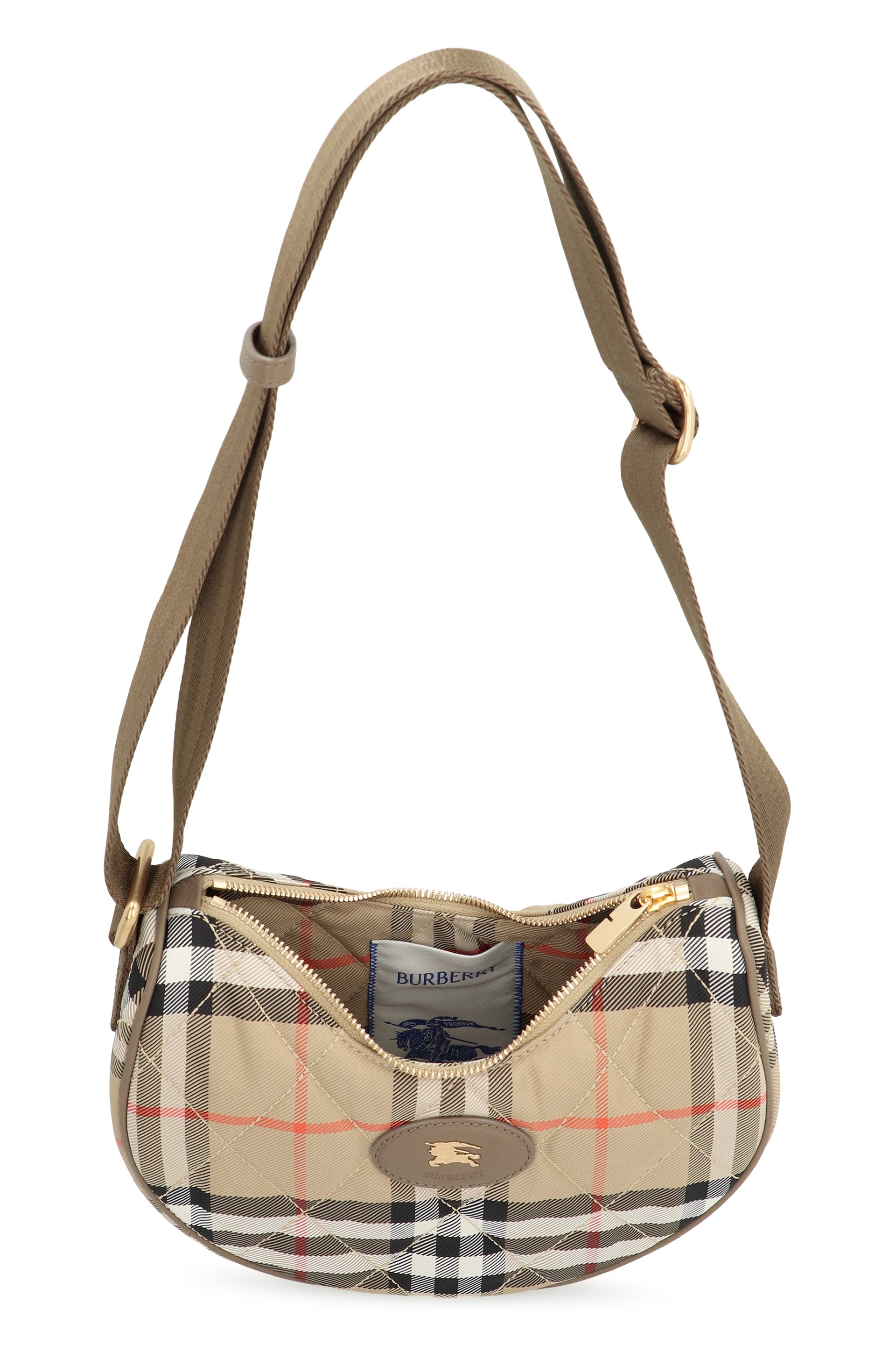 BURBERRY Nylon Messenger Handbag with Adjustable Strap - 23.5cm