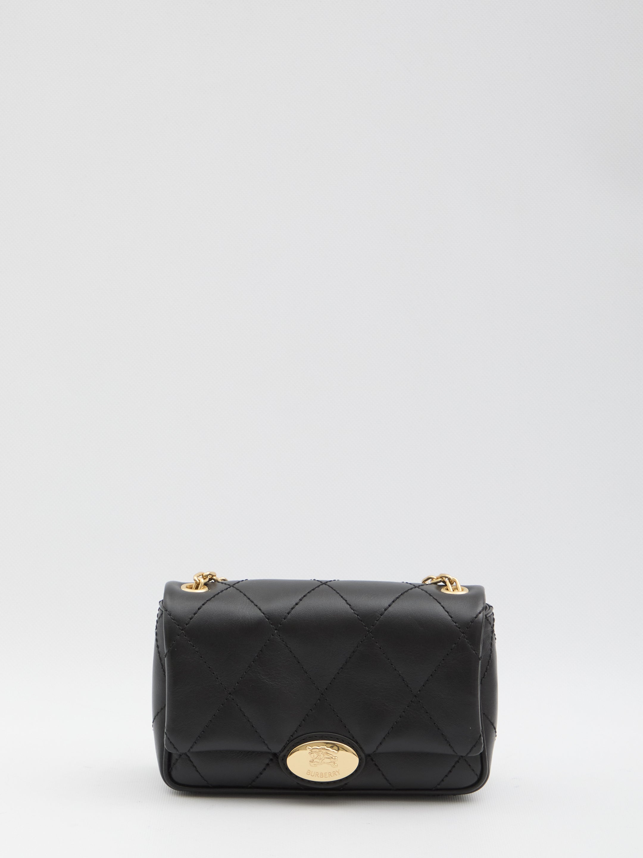 BURBERRY Mini Quilted Leather Clutch with Chain Strap - FW25