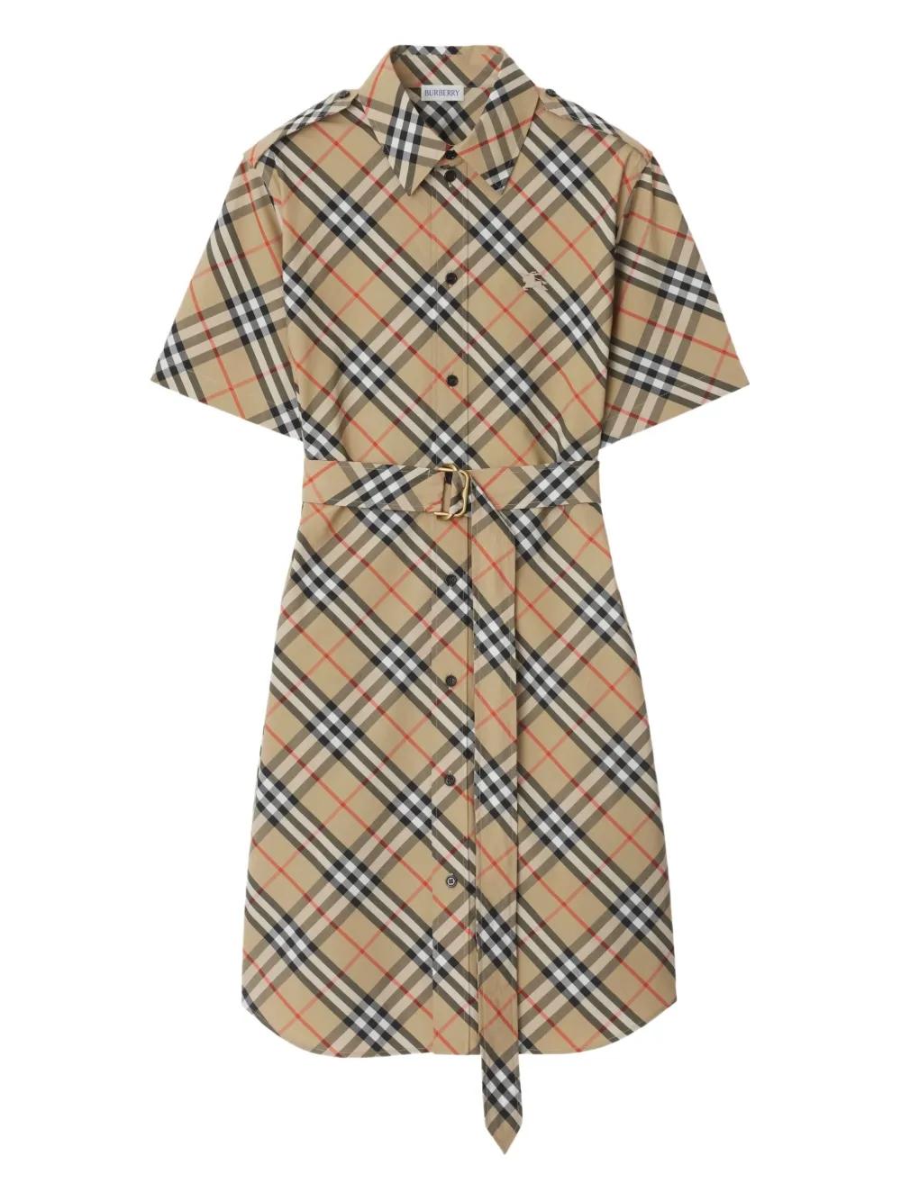BURBERRY Check Mini Dress for Women