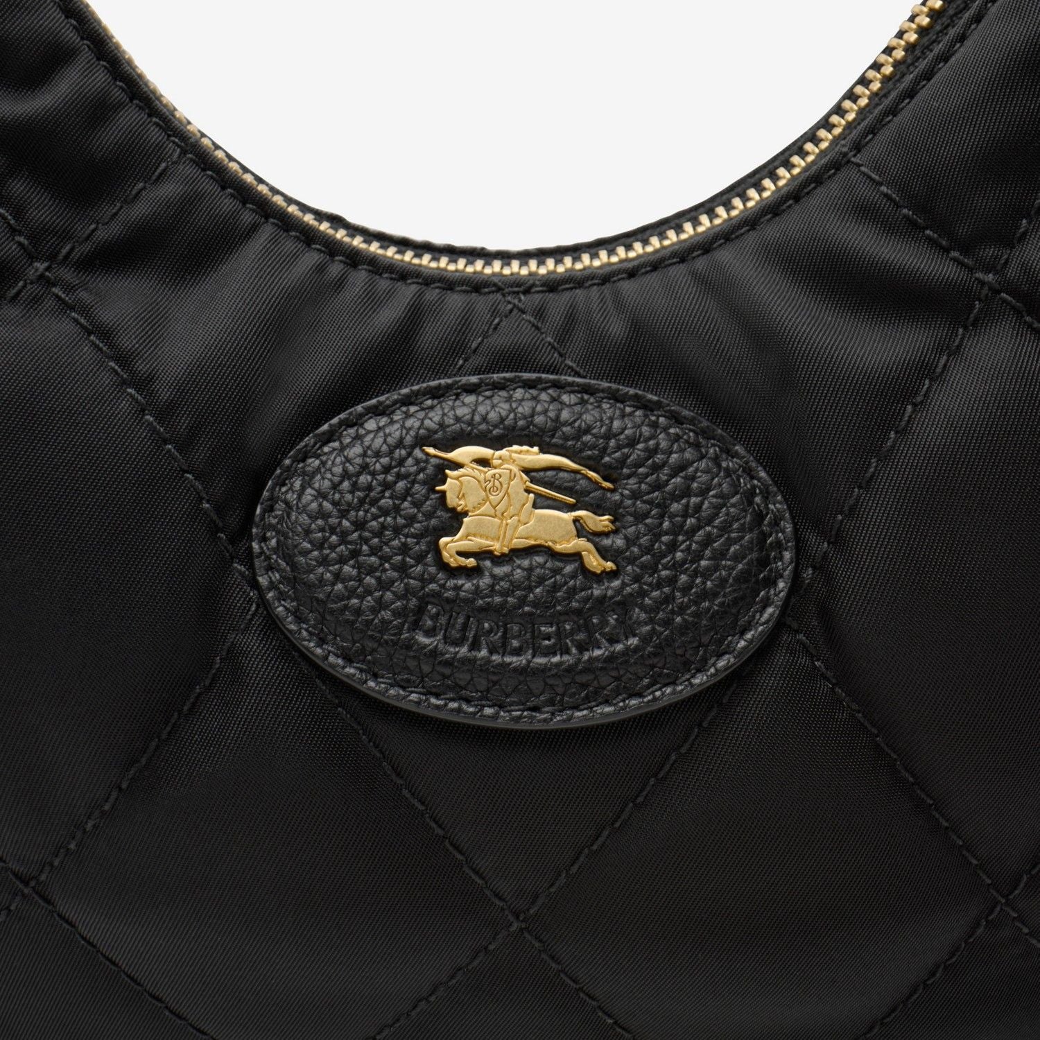 BURBERRY Mini Crossbody Bag with Horseshoe Detail