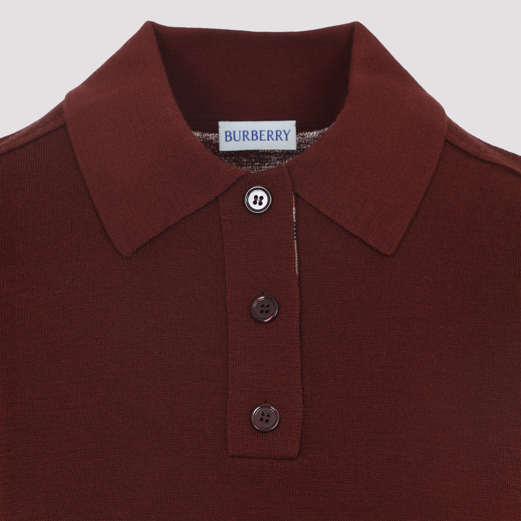 BURBERRY Wool Polo with Pointed Collar - Women's FW25