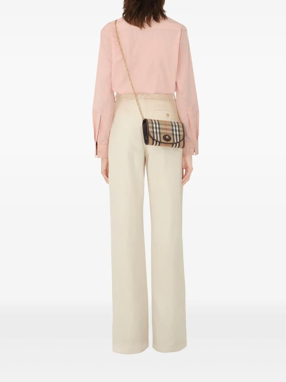 BURBERRY Mini Chain Shoulder Wallet with Equestrian Design