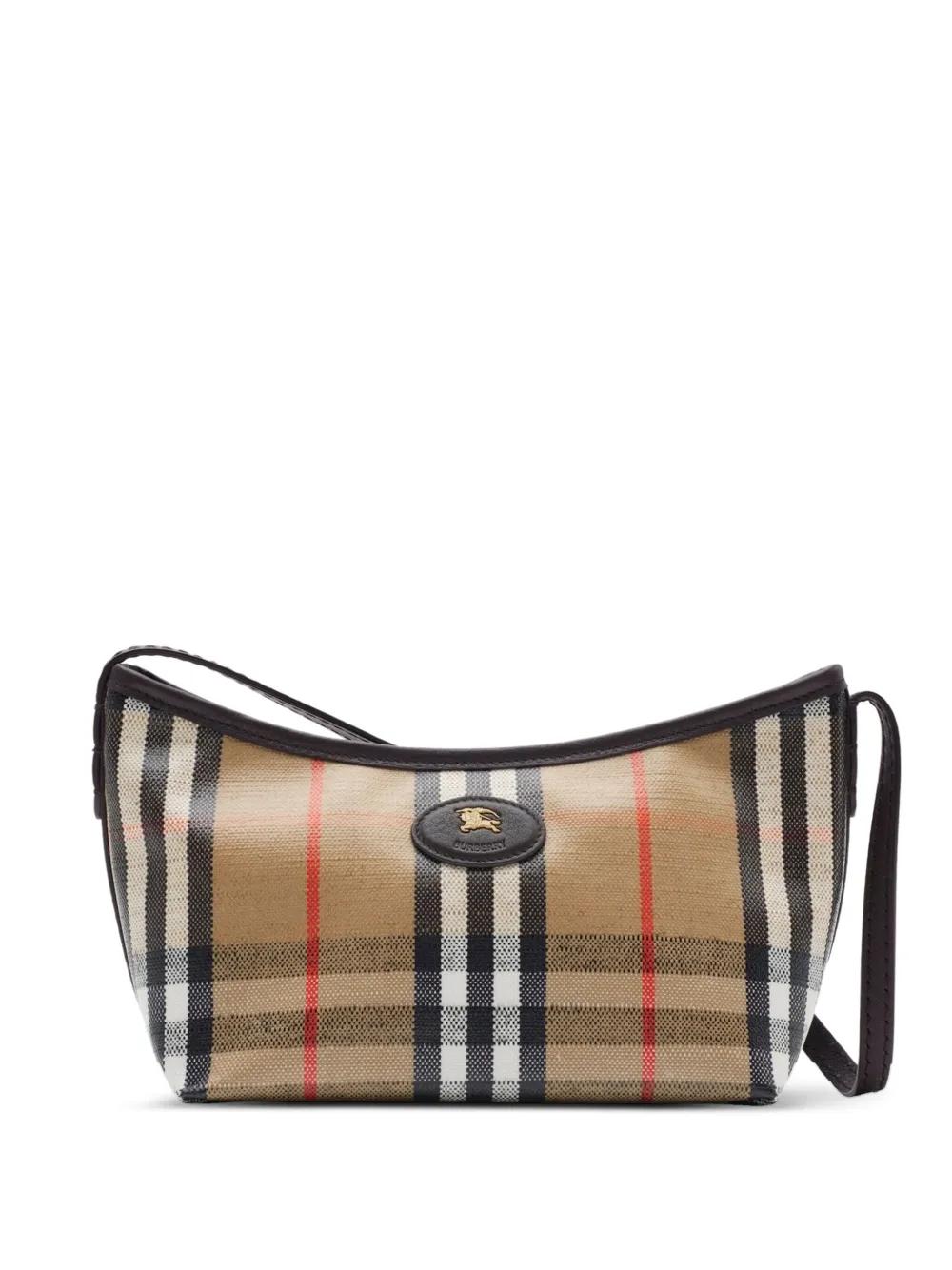 BURBERRY Checked Mini Highlands Handbag