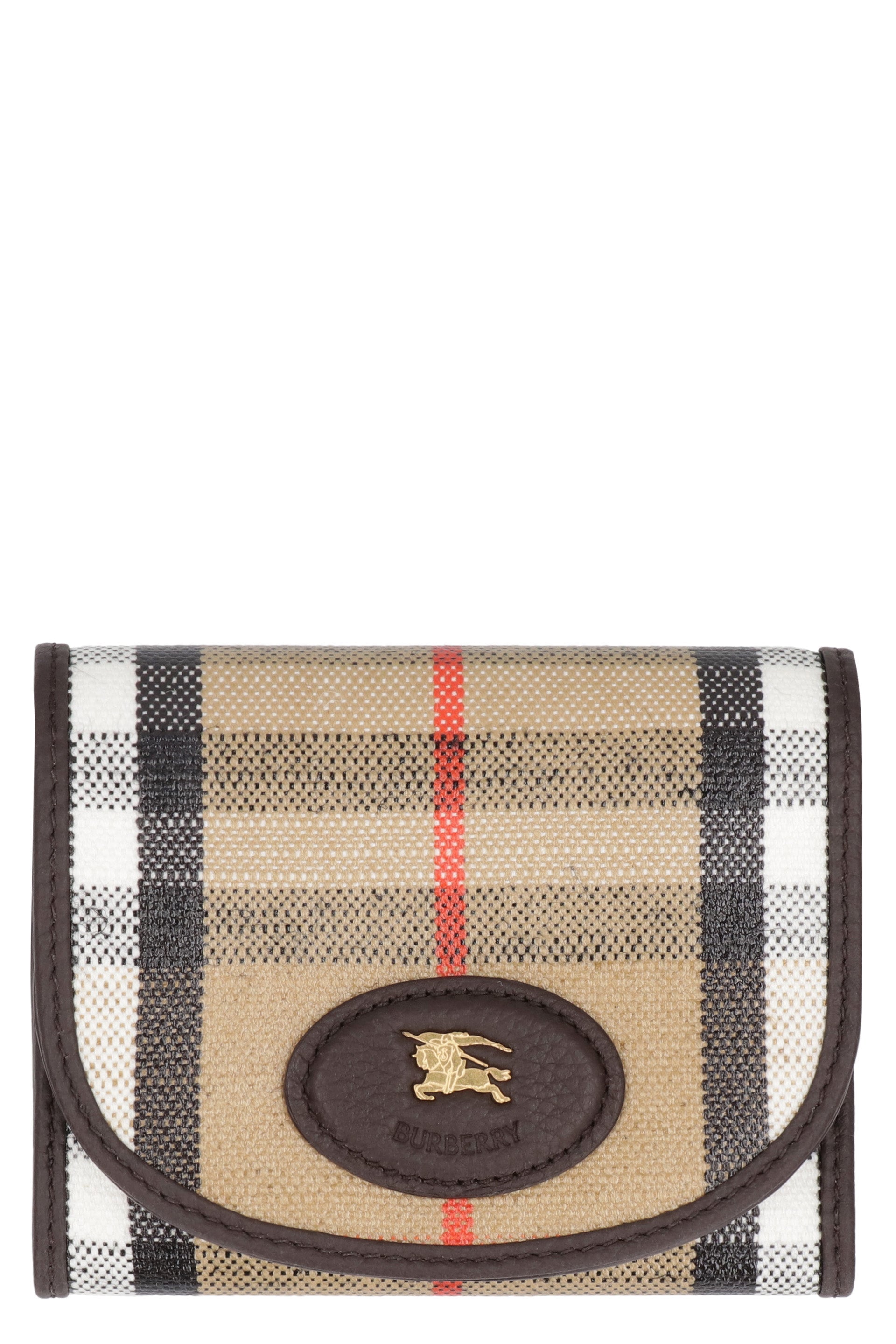 BURBERRY Mini Coated Canvas Wallet