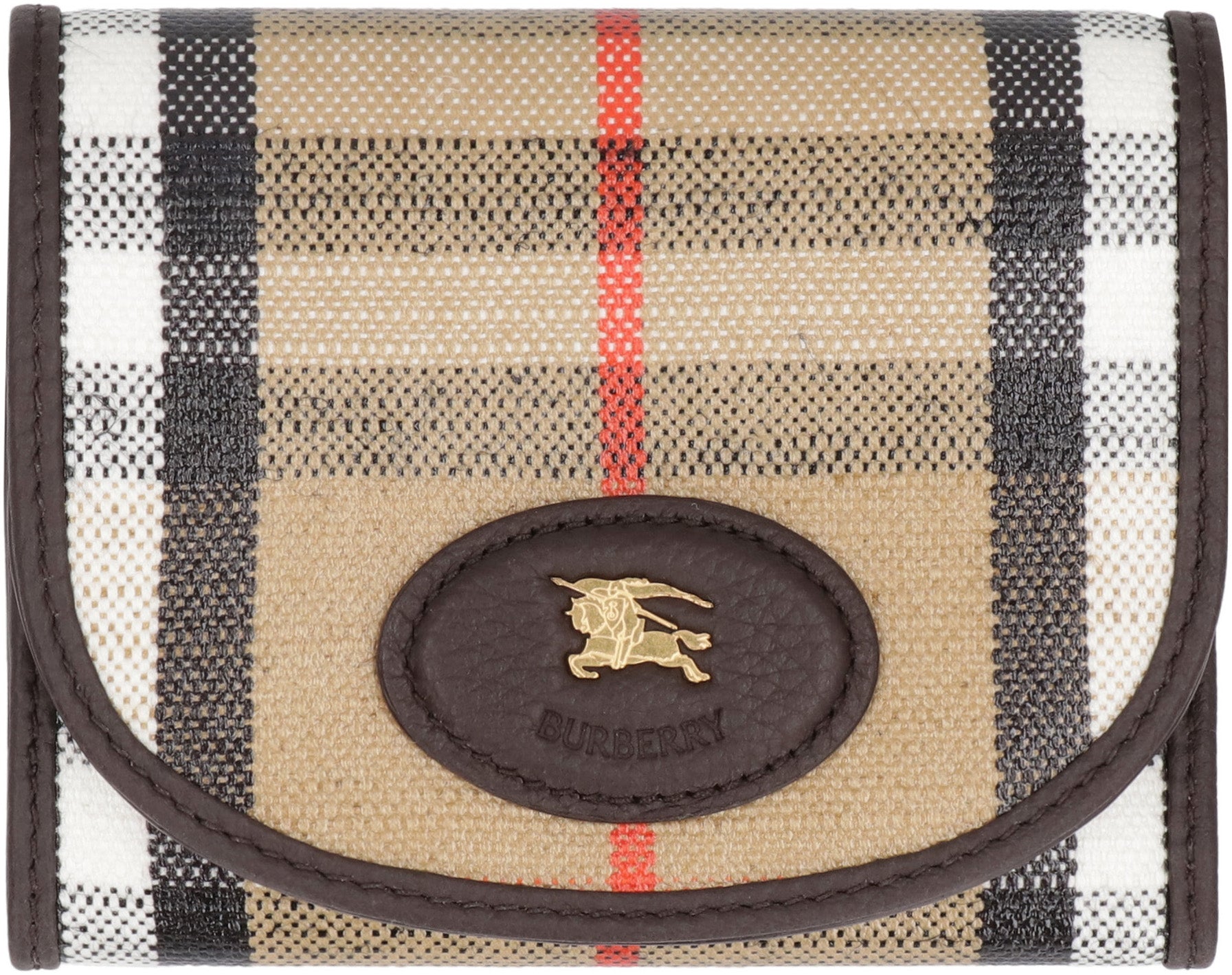 BURBERRY Mini Coated Canvas Wallet