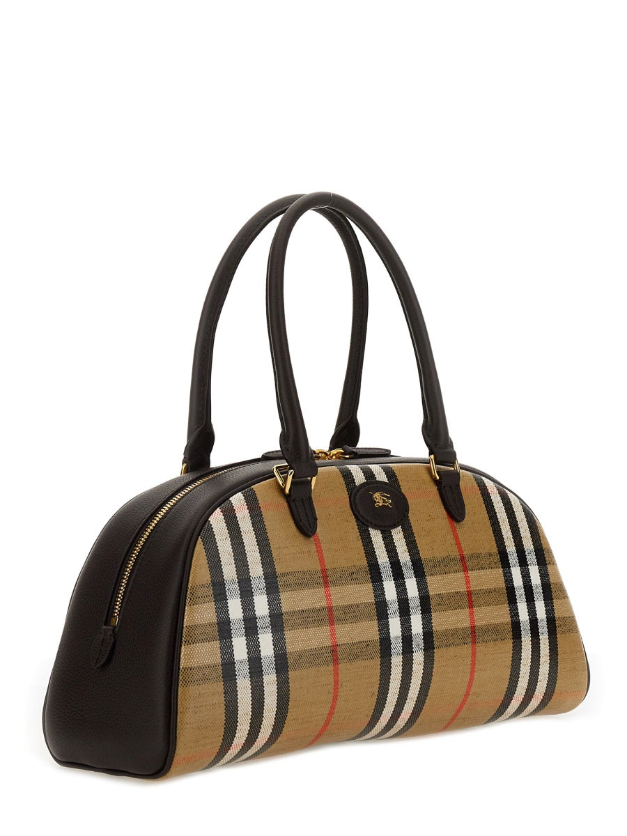 BURBERRY Highlands Bowling Handbag - 17 CM Height