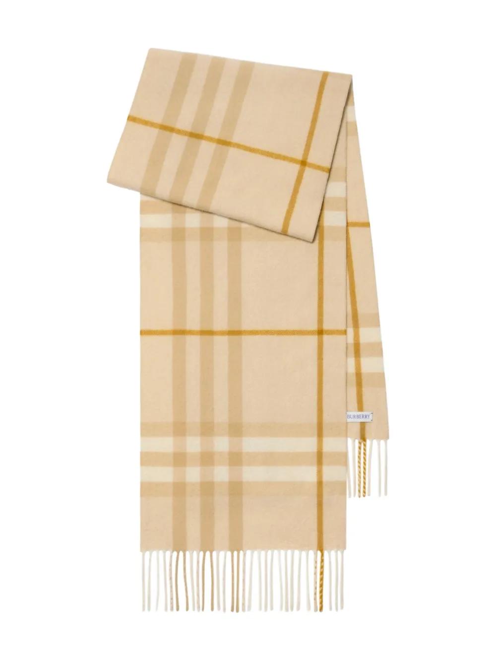 BURBERRY Embroidered Cashmere Scarf