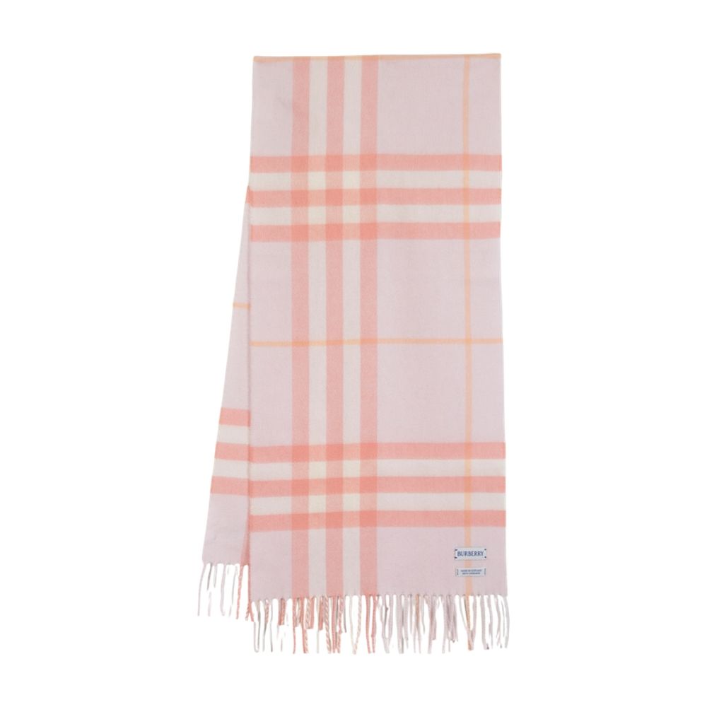 BURBERRY Giant Check Cashmere Scarf for Women