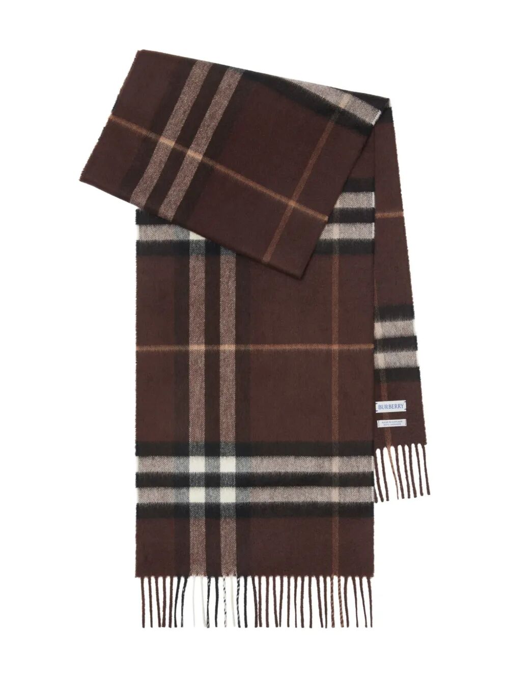 BURBERRY Giant Check Cashmere Scarf