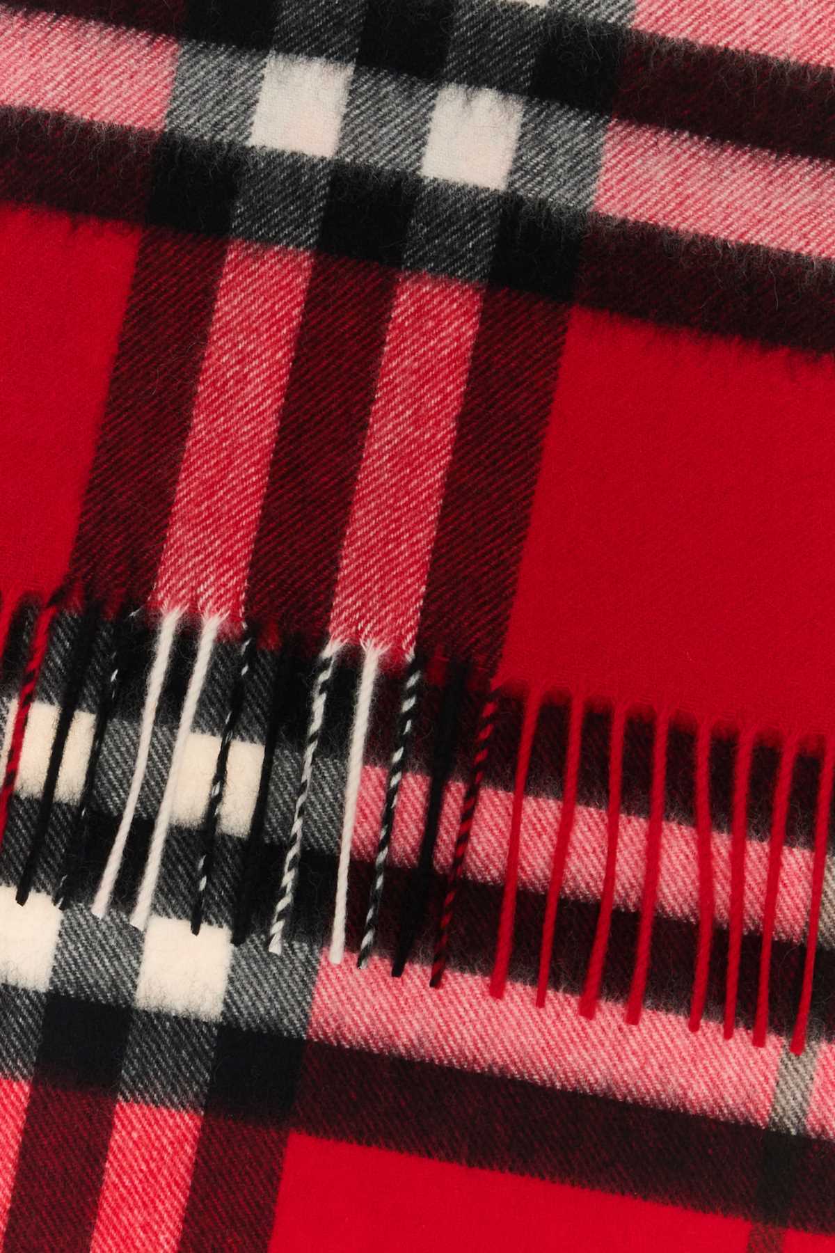 BURBERRY Checked Cashmere Scarf