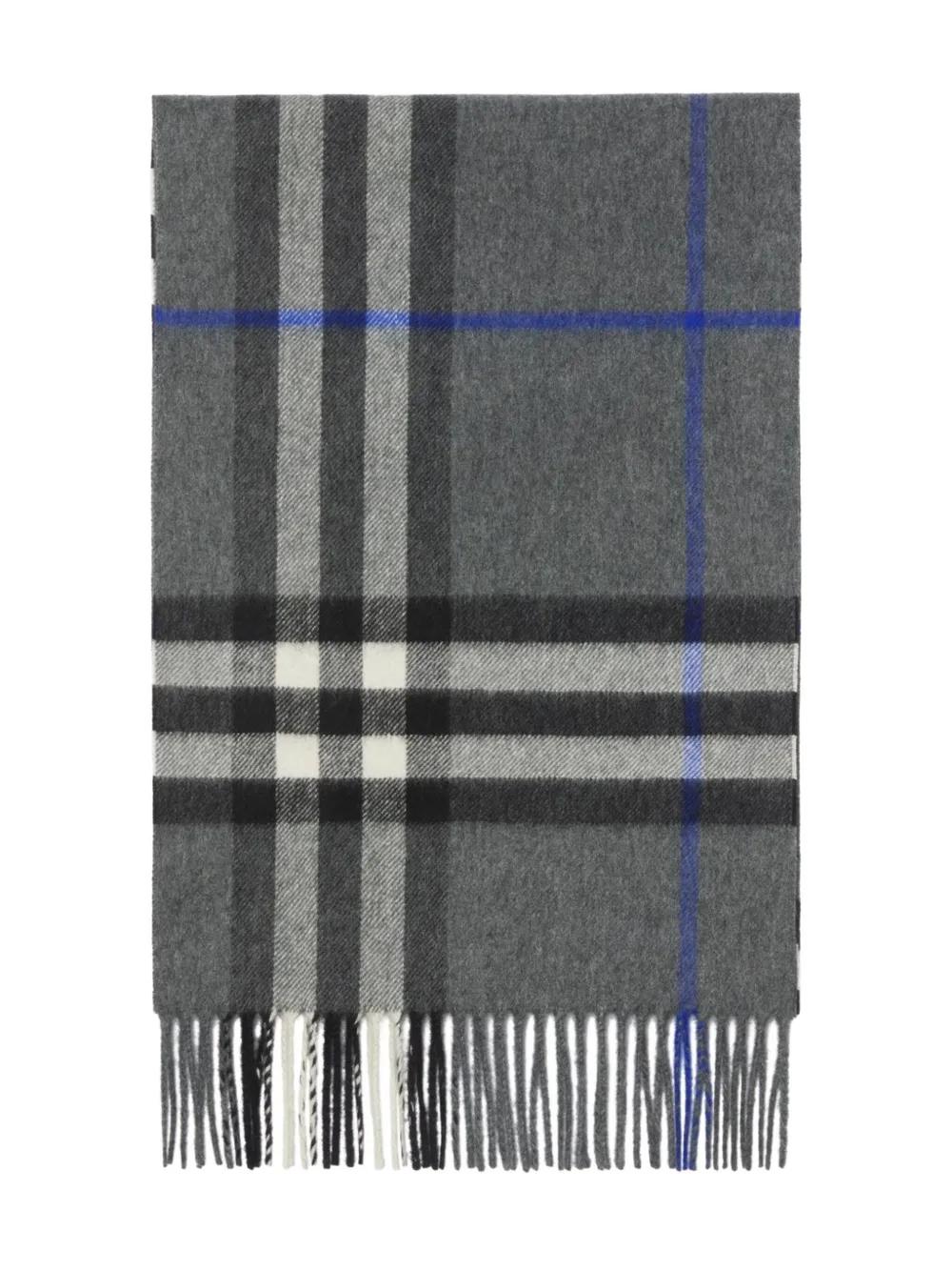 BURBERRY Plaid Cashmere Scarf - Unisex Wraparound Style