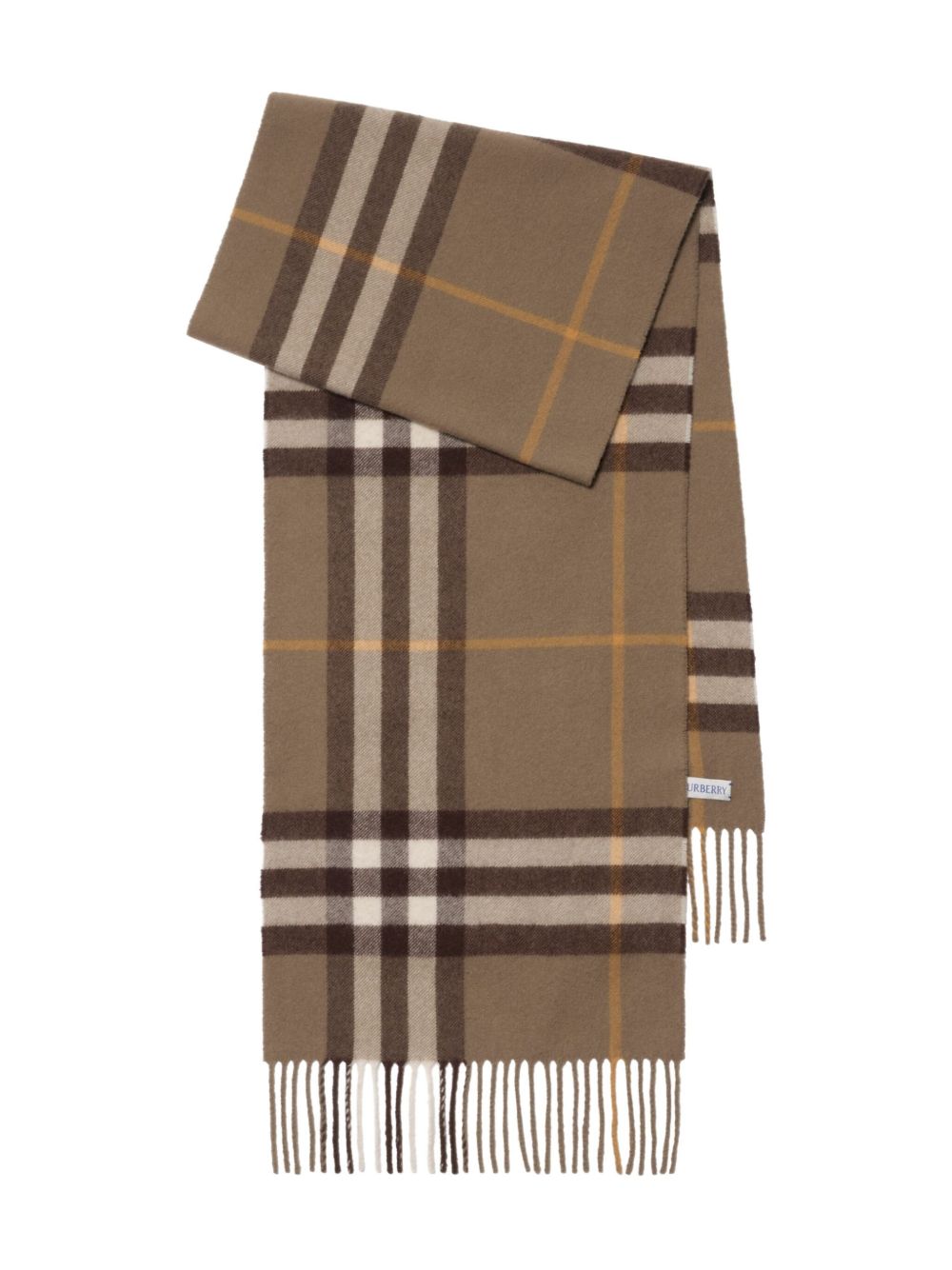BURBERRY Giant Check Cashmere Scarf