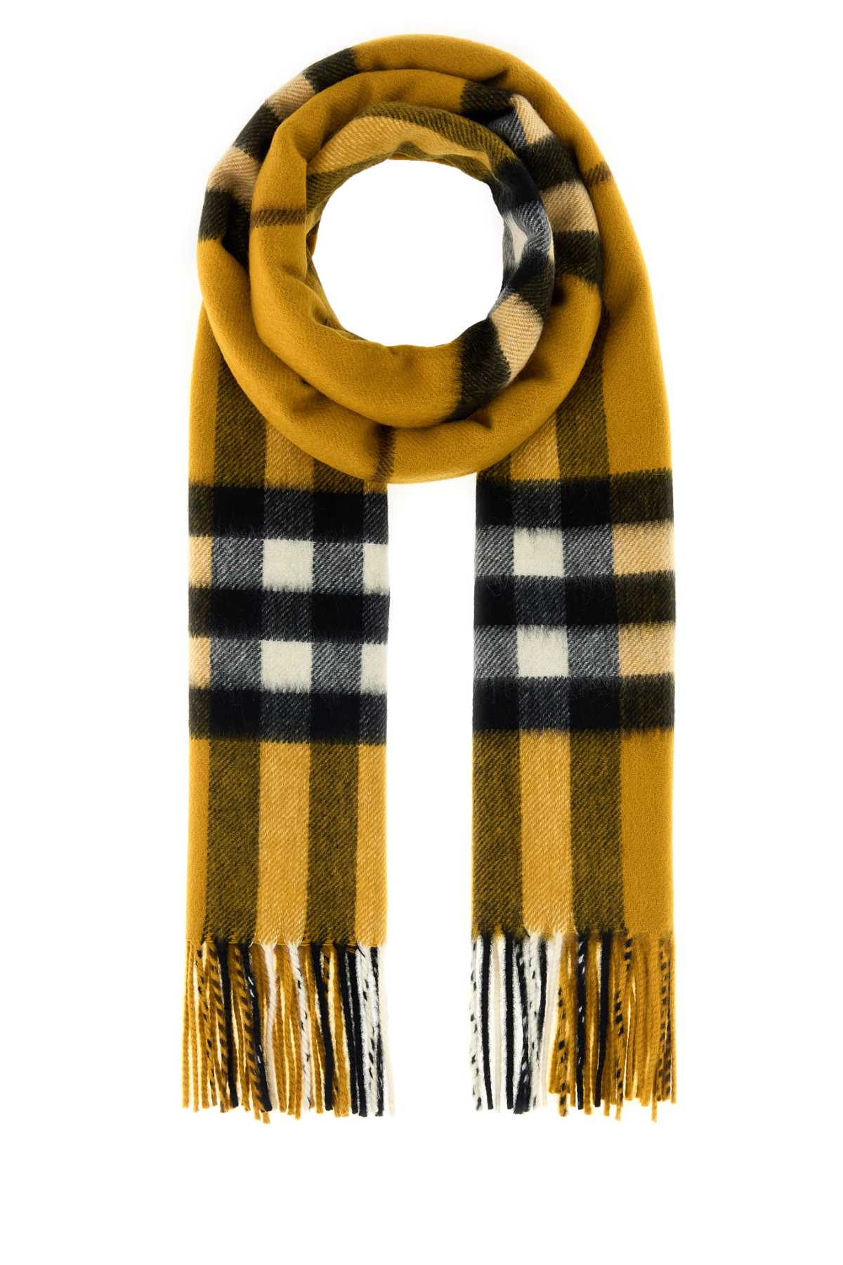 BURBERRY Checked Cashmere Scarf
