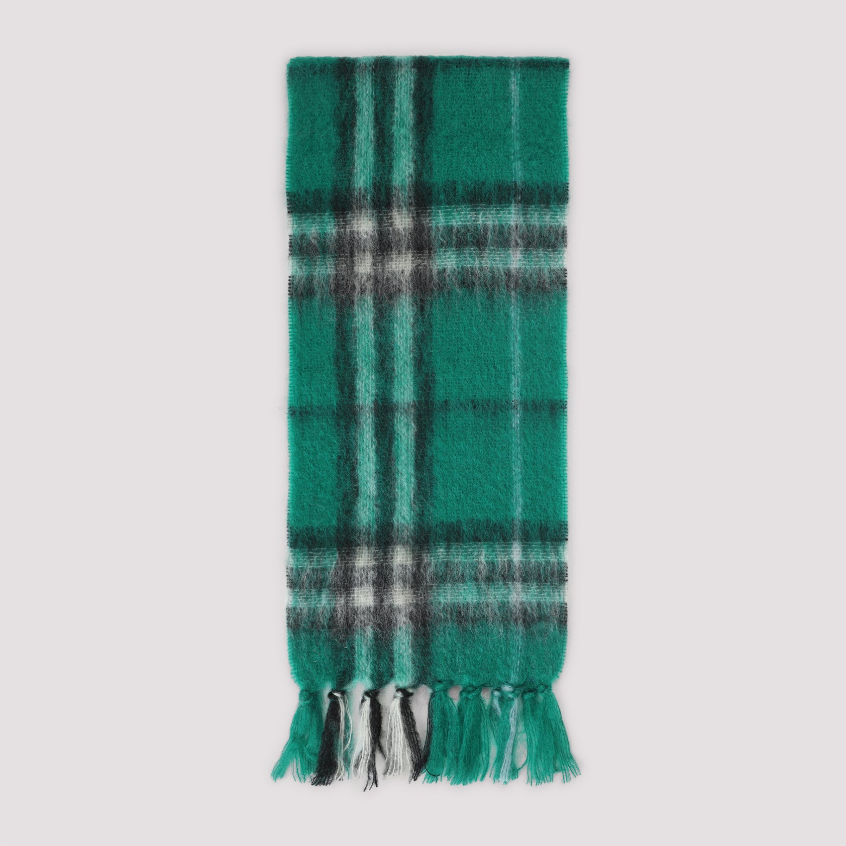 BURBERRY Check Mohair Scarf - Unisex