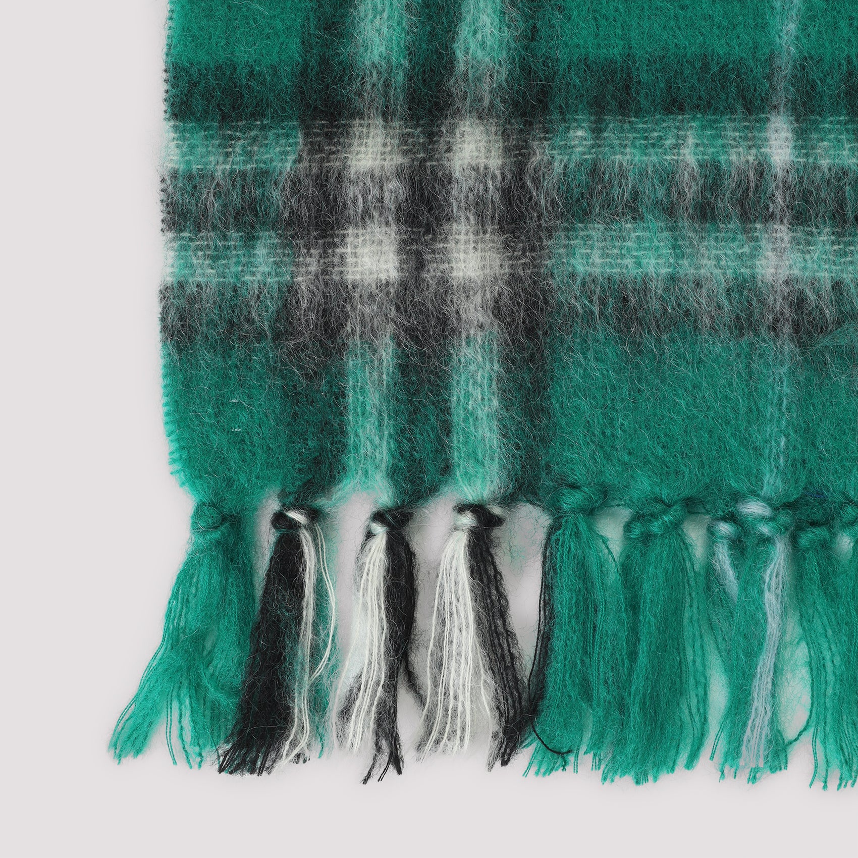 BURBERRY Check Mohair Scarf - Unisex