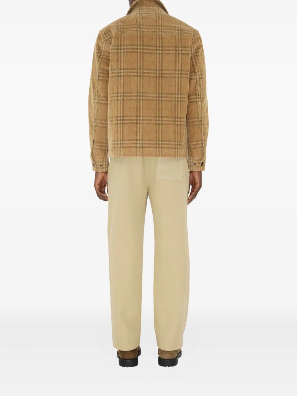 BURBERRY Check Corduroy Overshirt for Men - FW25 Collection