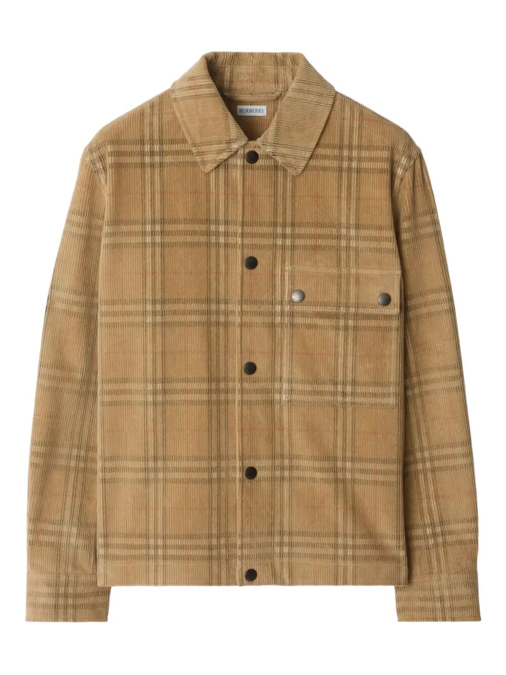 BURBERRY Check Corduroy Overshirt for Men - FW25 Collection