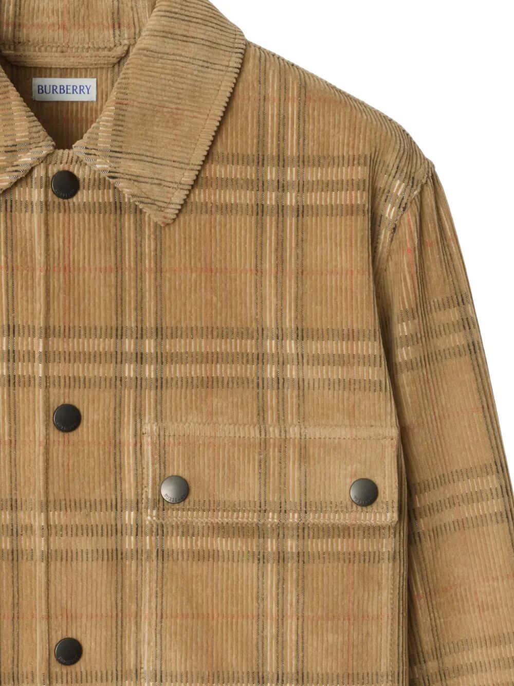 BURBERRY Check Corduroy Overshirt for Men - FW25 Collection