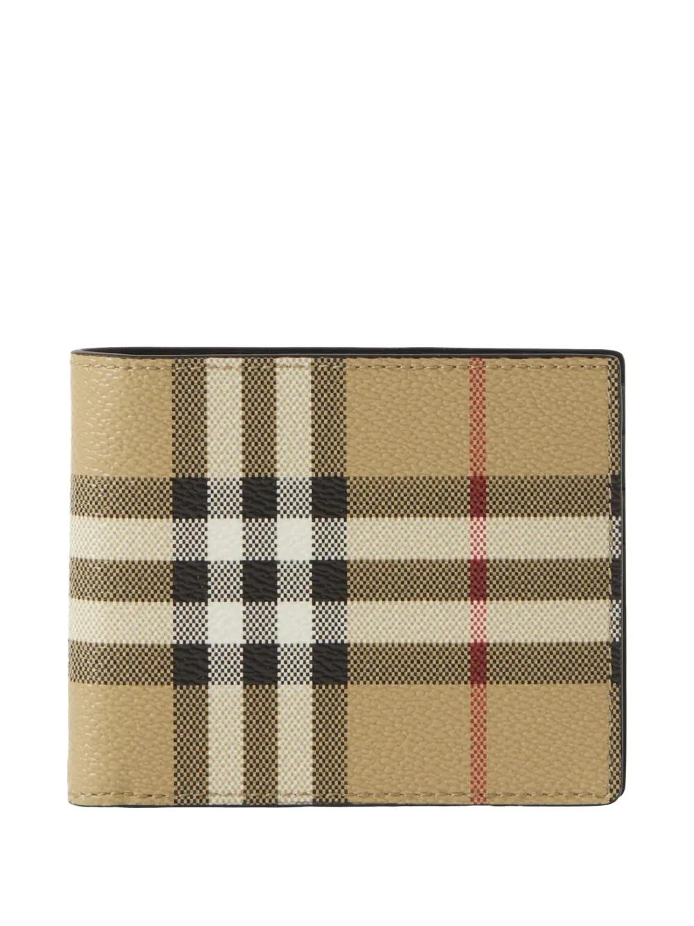 BURBERRY Checkerboard Mini Two-Fold Wallet