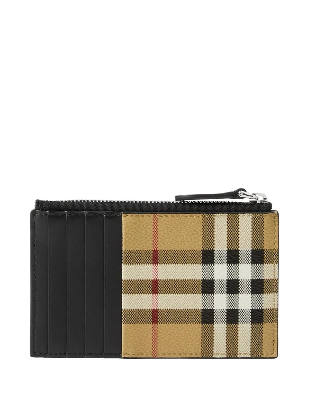BURBERRY Checkerboard Mini Card Holder