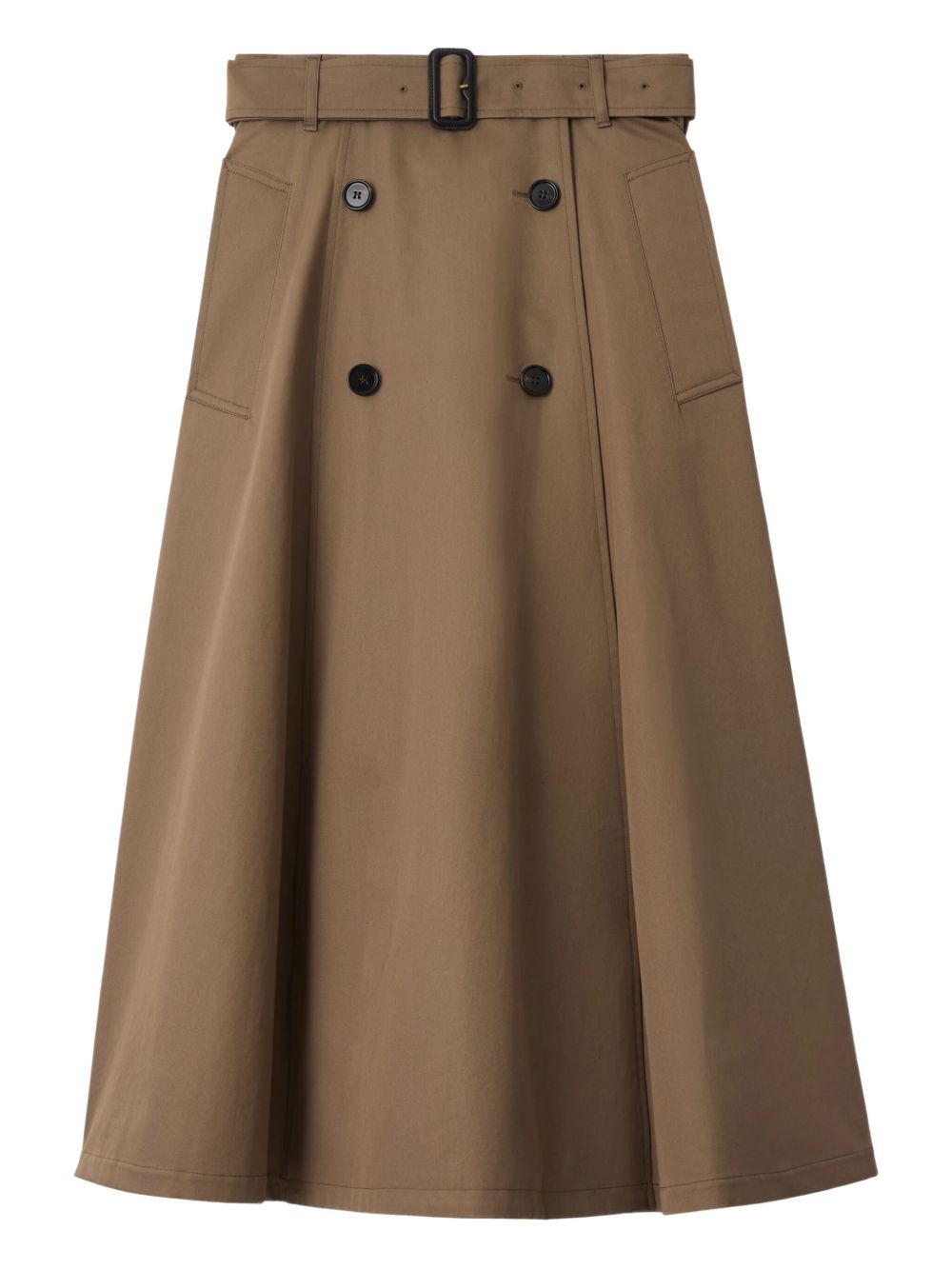 BURBERRY Trendy High-Waisted A-Line Midi Skirt