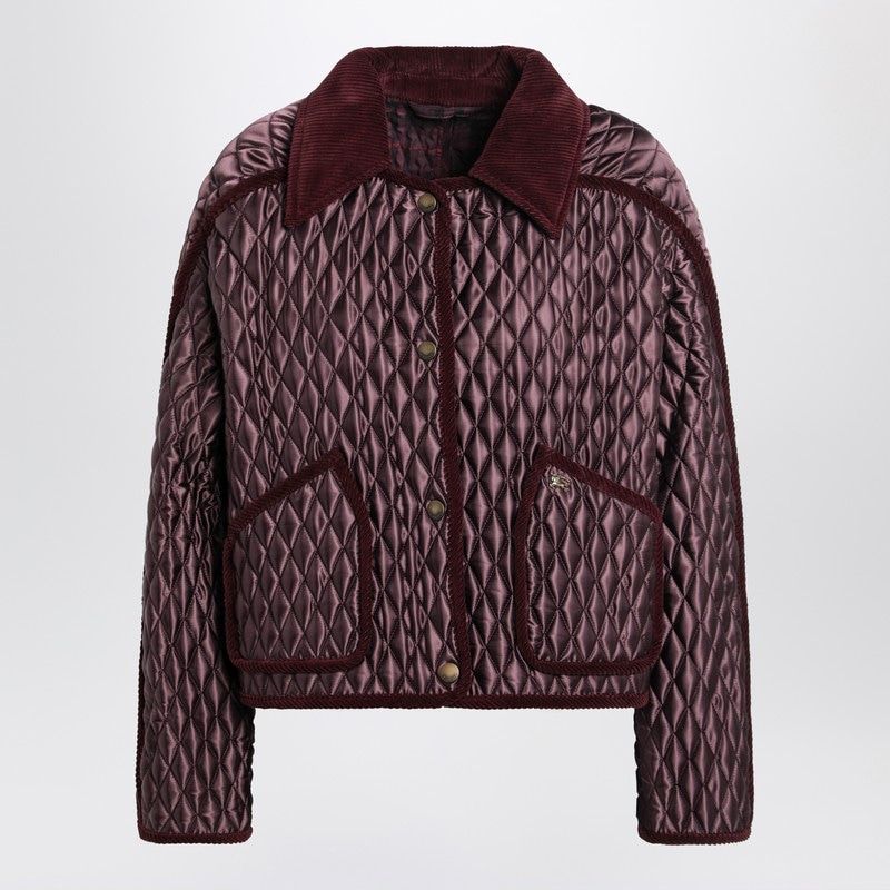 BURBERRY Mini Cropped Quilted Nylon Jacket