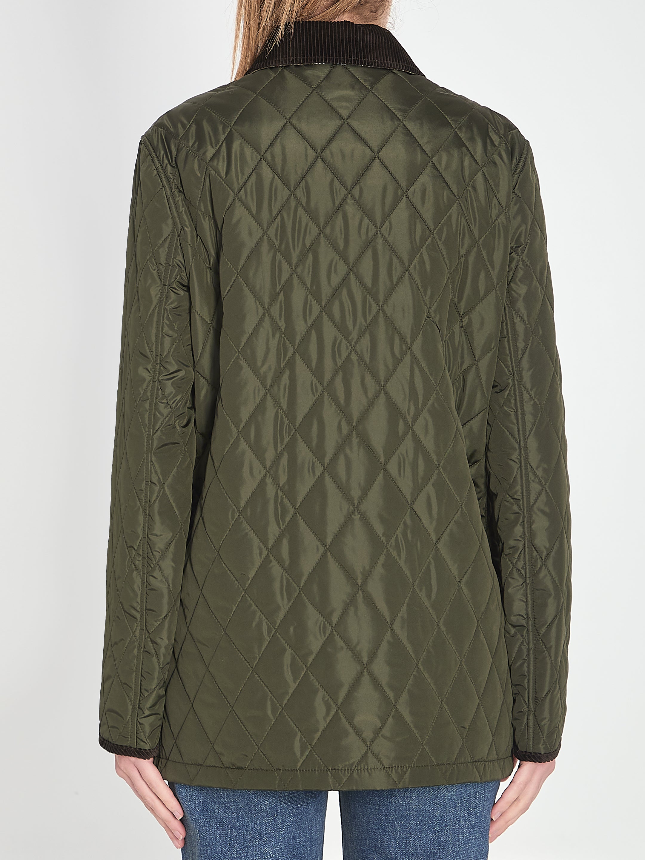 BURBERRY Padded Diamond Quilted Jacket