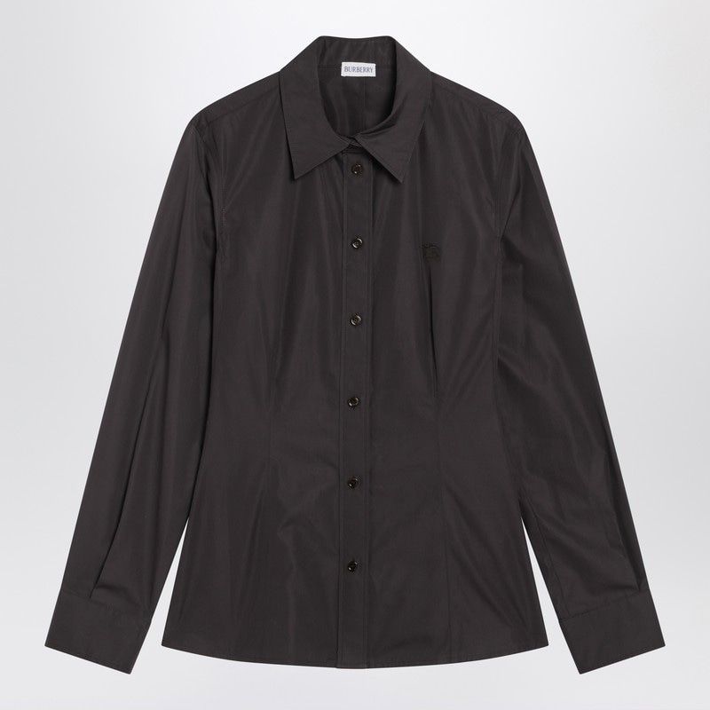 BURBERRY Slim Fit Cotton Shirt with Equestrian Design for Women
