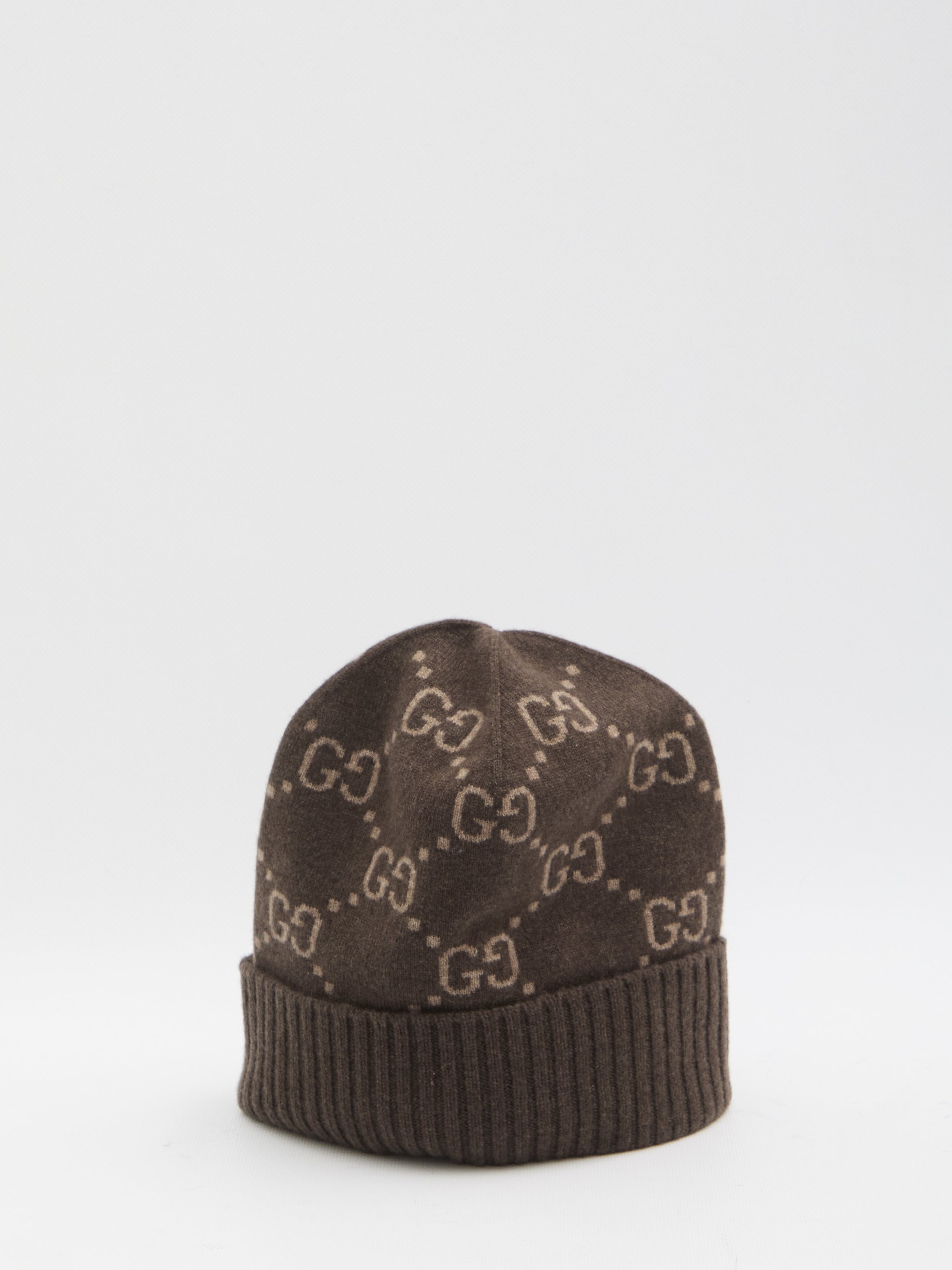GUCCI Cashmere GG Monogram Beanie - One Size