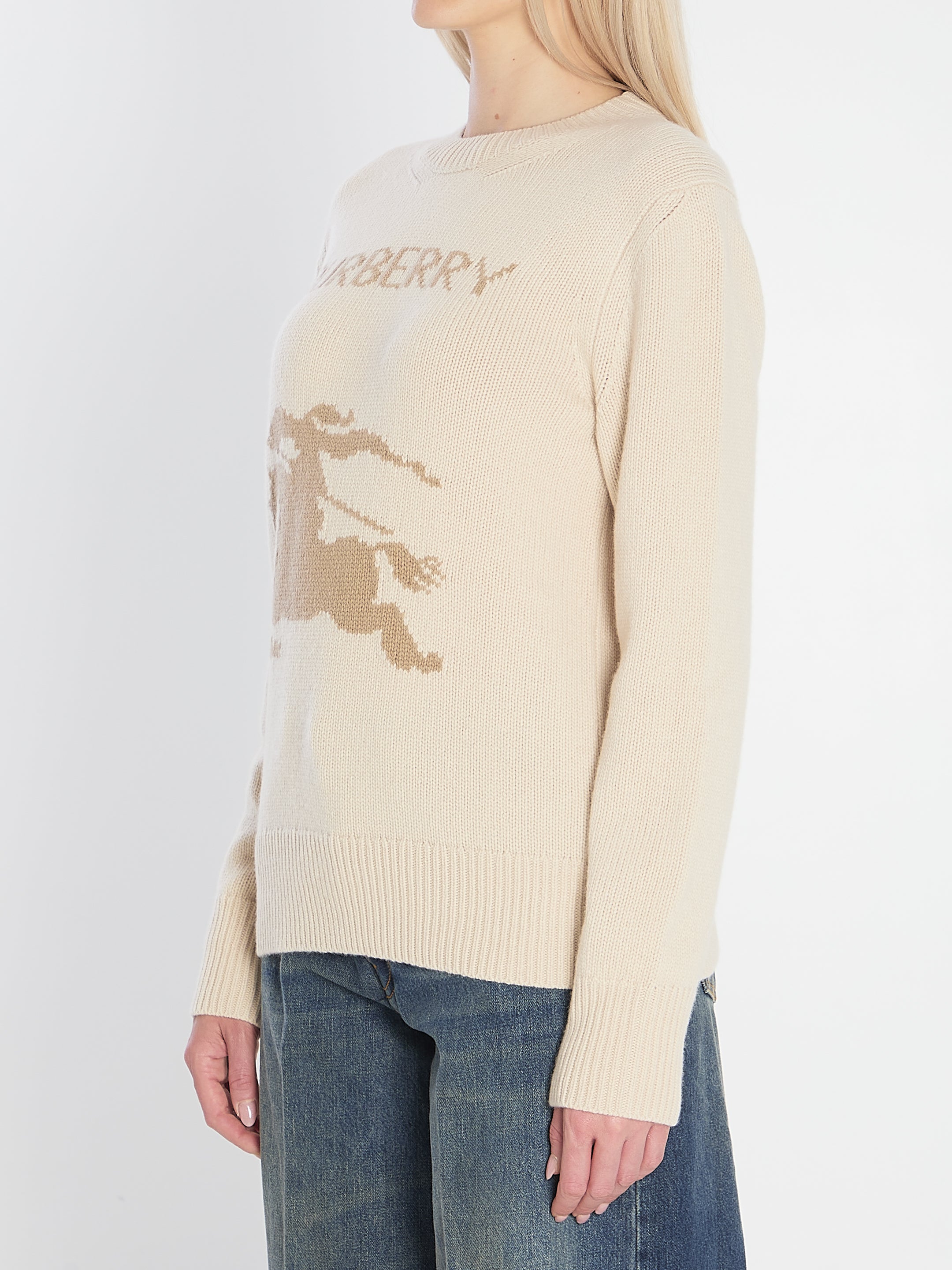 BURBERRY Women’s Luxurious Wool Cashmere Blend Sweater