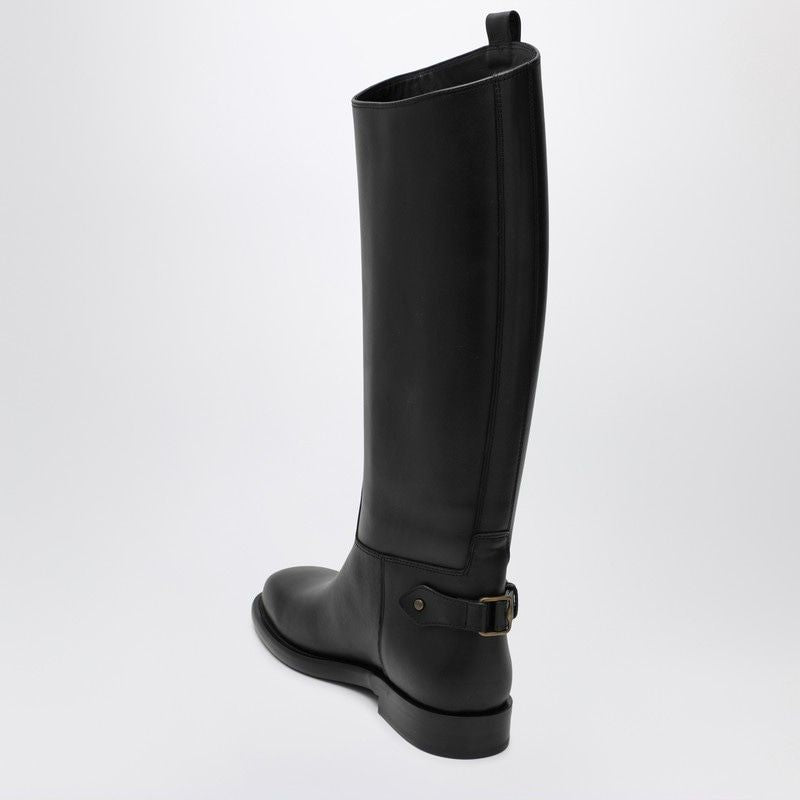 BURBERRY Knee-High Cavalier Leather Boots for Women